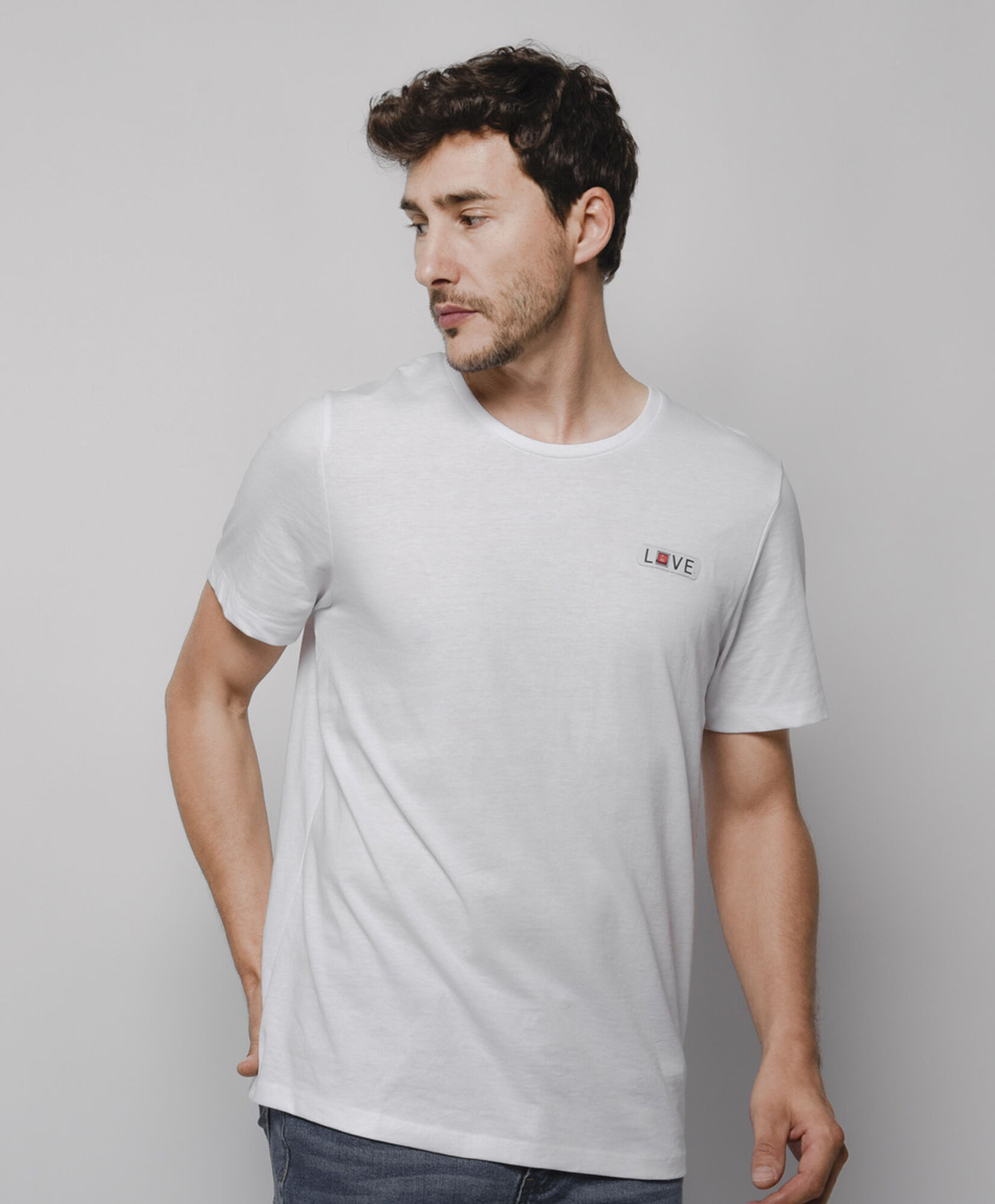 Polera hombre parche Polera hombre parche
