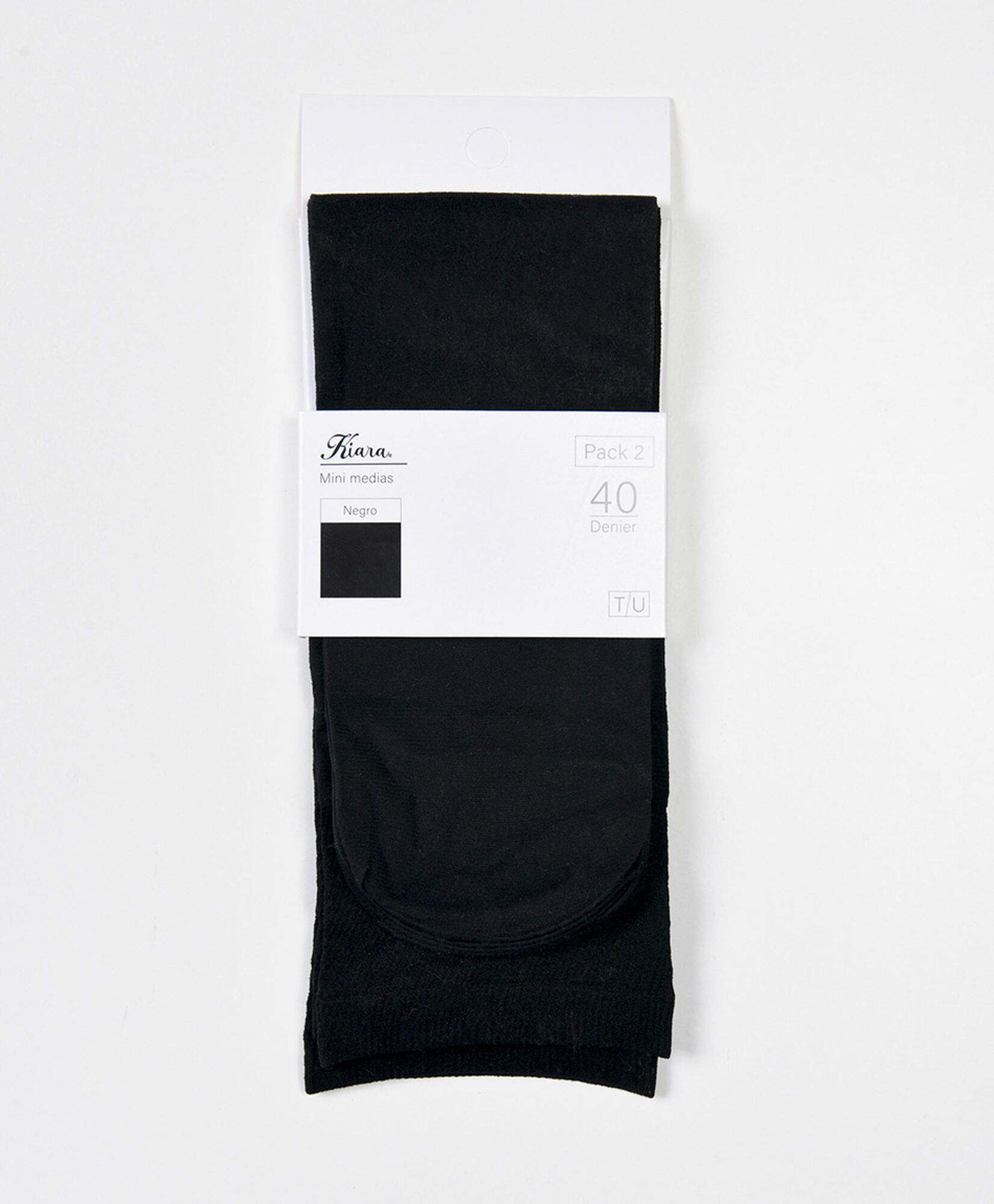 Pack 2 mini media mujer black 40 denier Pack 2 mini media mujer black 40 denier