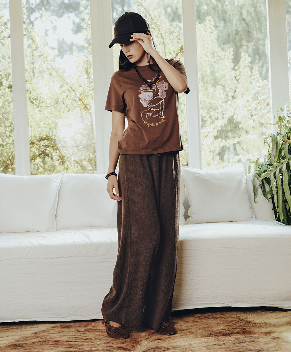 Pantal&oacute;n mujer cargo brown