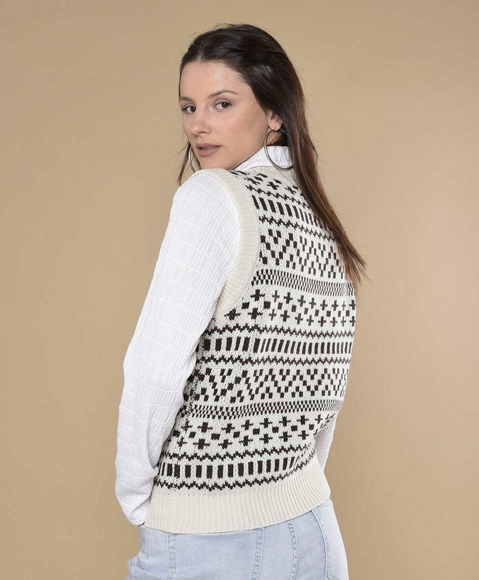 Sweater mujer sin mangas Sweater mujer sin mangas