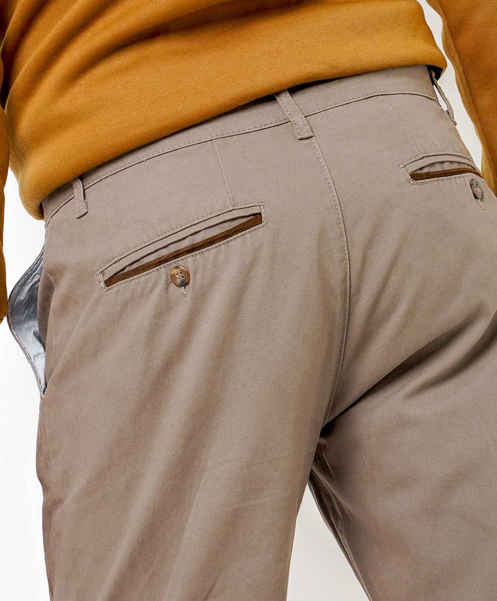 Pantalón hombre básico café Pantalón hombre básico café