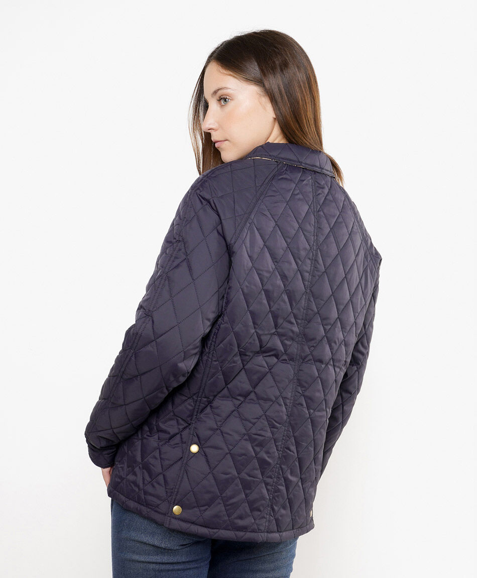 Parka mujer acolchada rombos