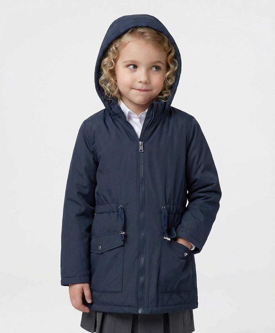 Parka escolar cintura elasticada ni&ntilde;a