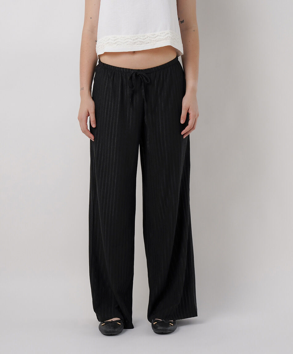 Pantal&oacute;n mujer jacquard wide leg