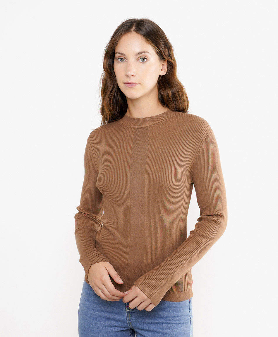 Sweater mujer canale camel