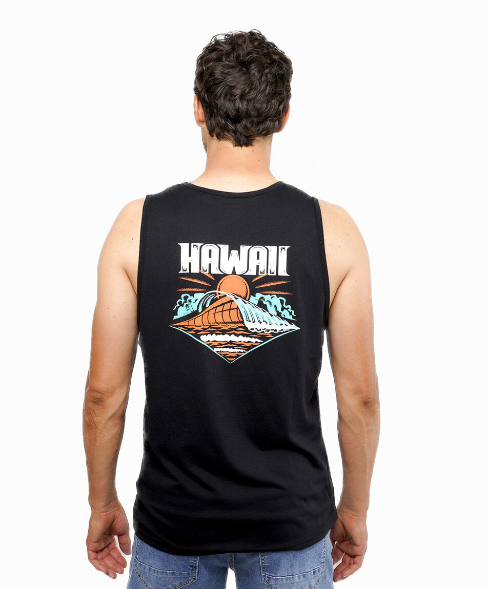 Polera hombre surf print