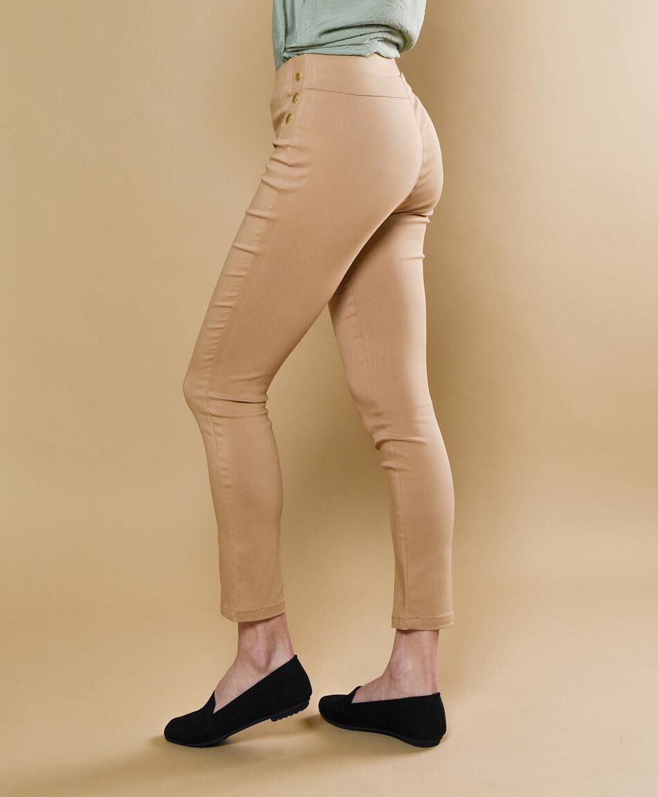 Pantal&oacute;n tiro alto skinny fit