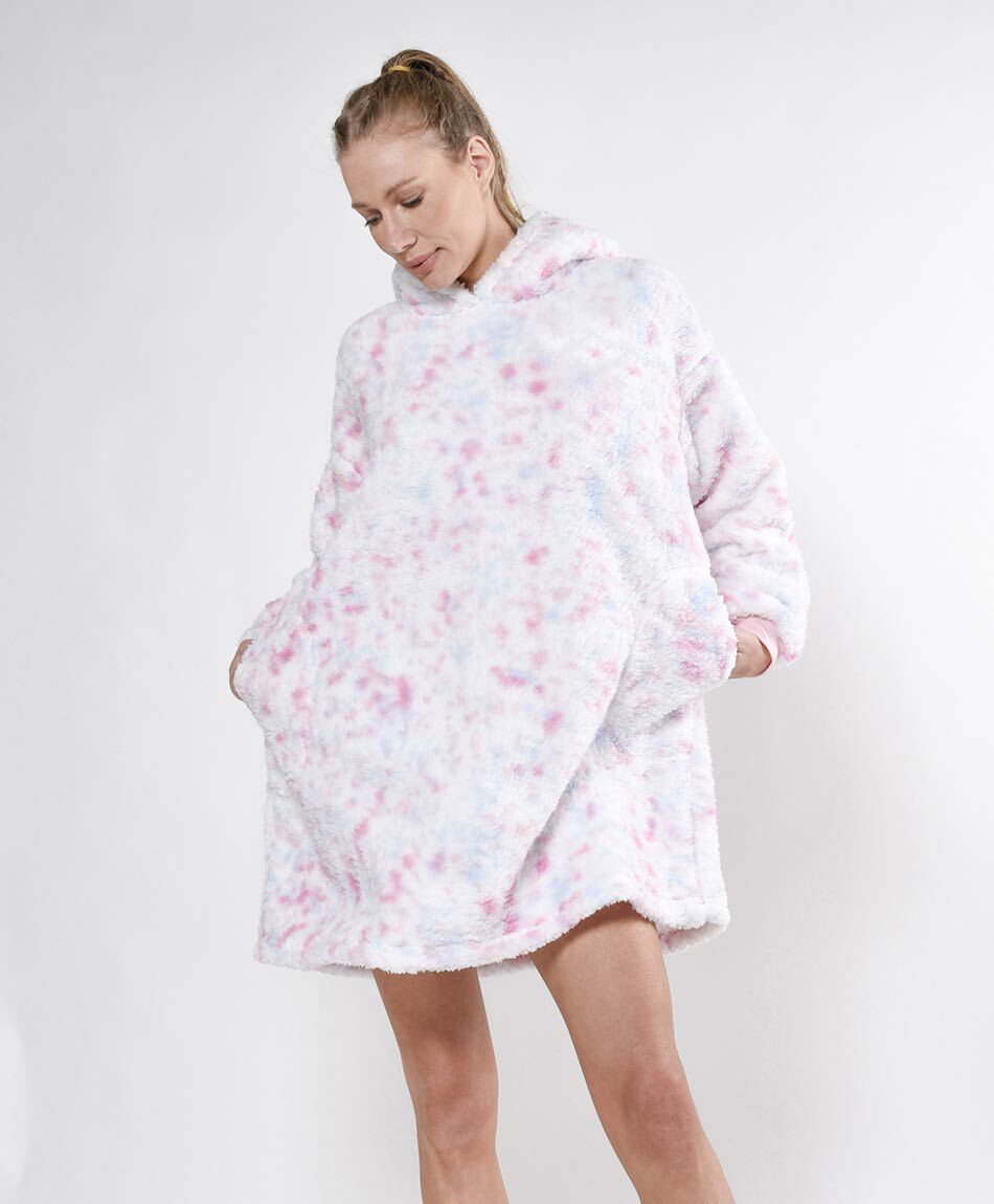 Poler&oacute;n manta mujer oversize tie dye