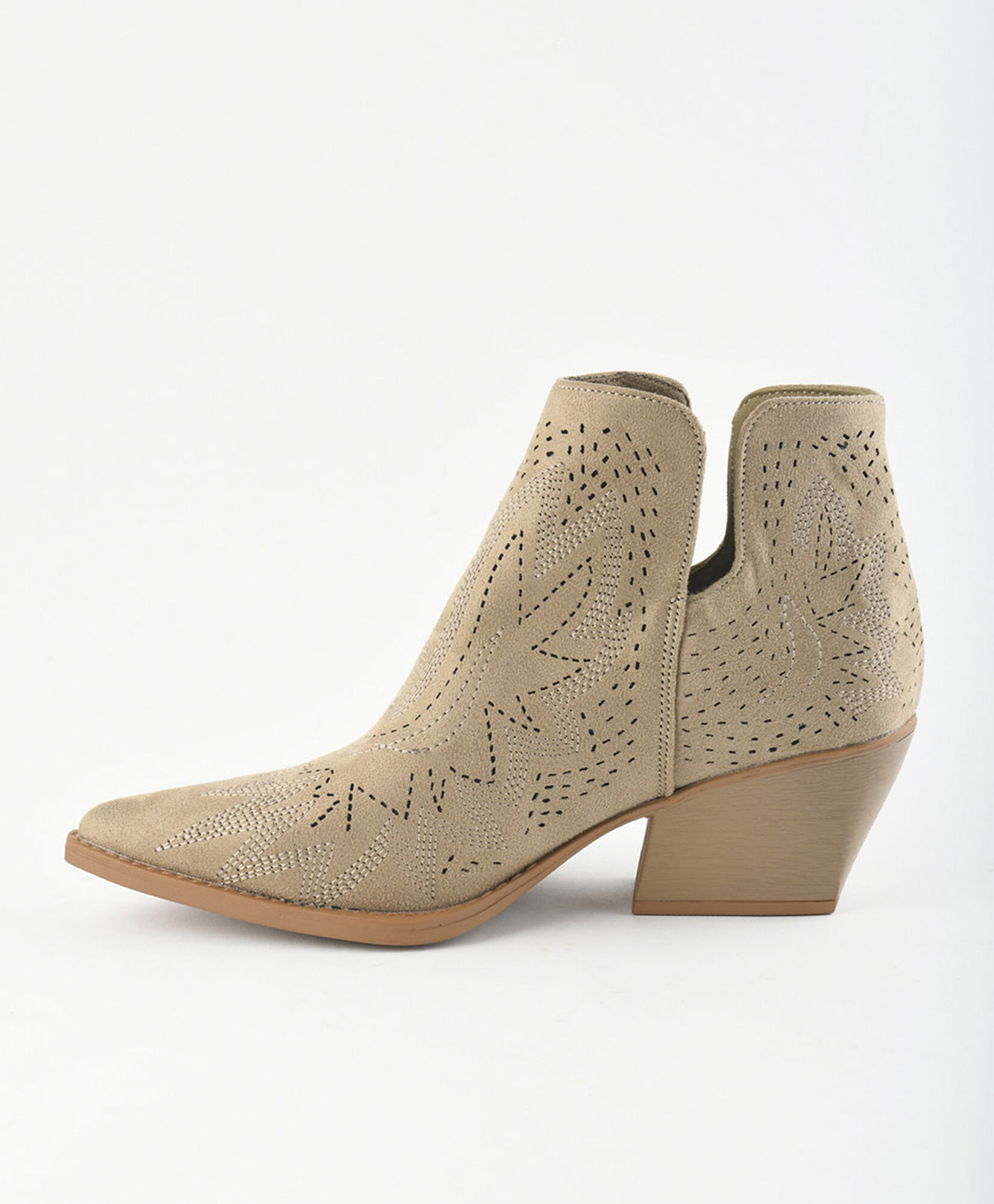 Botín mujer vaquero beige Botín mujer vaquero beige