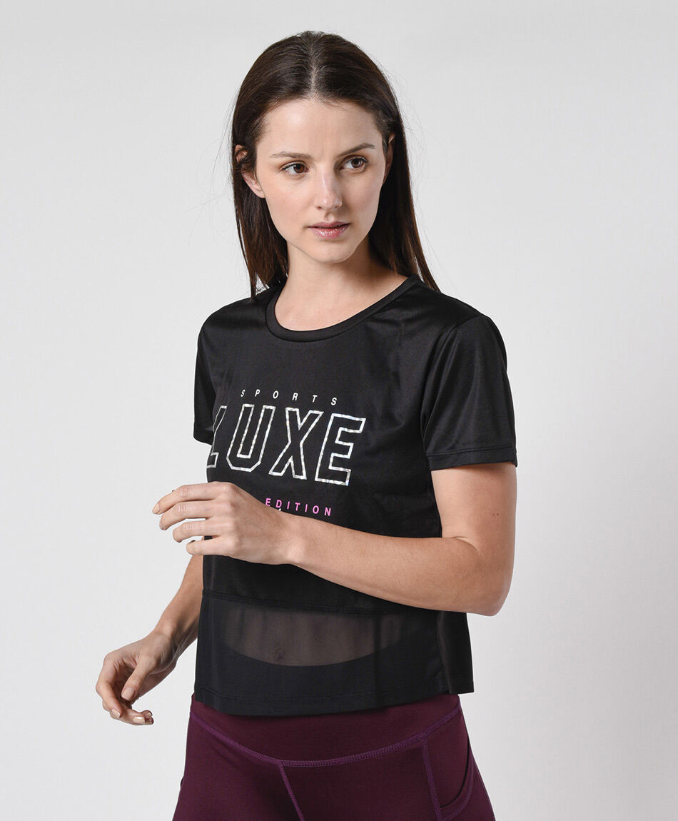 Polera deportiva mujer mesh