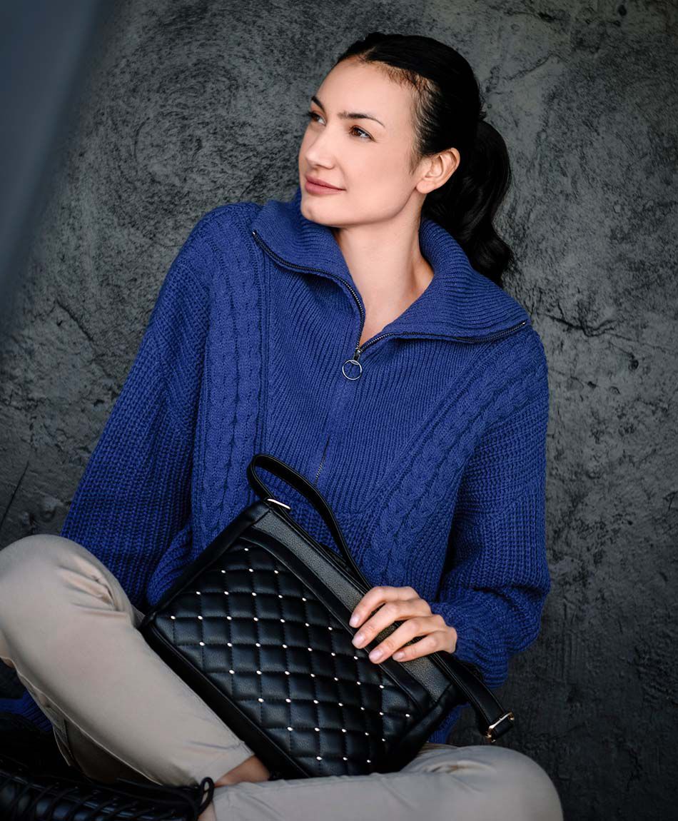 Bandolera mujer rombos y rachas