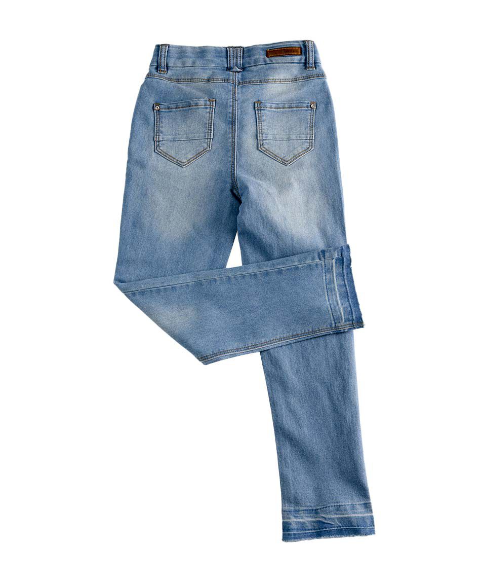 Jeans ni&ntilde;a desgastado