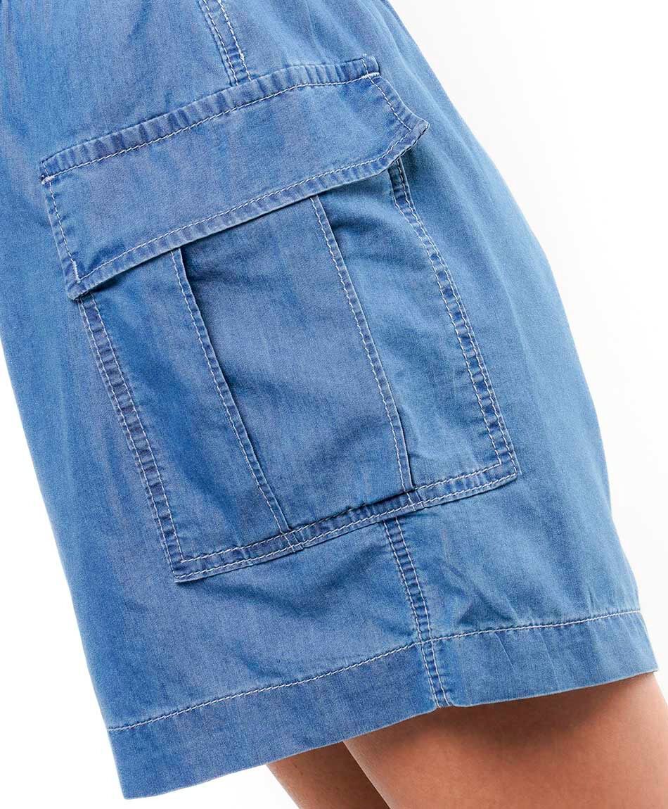 Short mujer cargo tencel