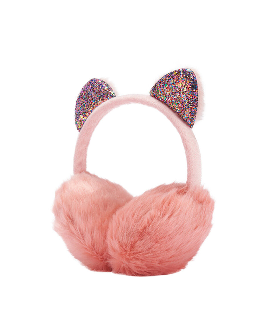 Orejeras ni&ntilde;a cat pink