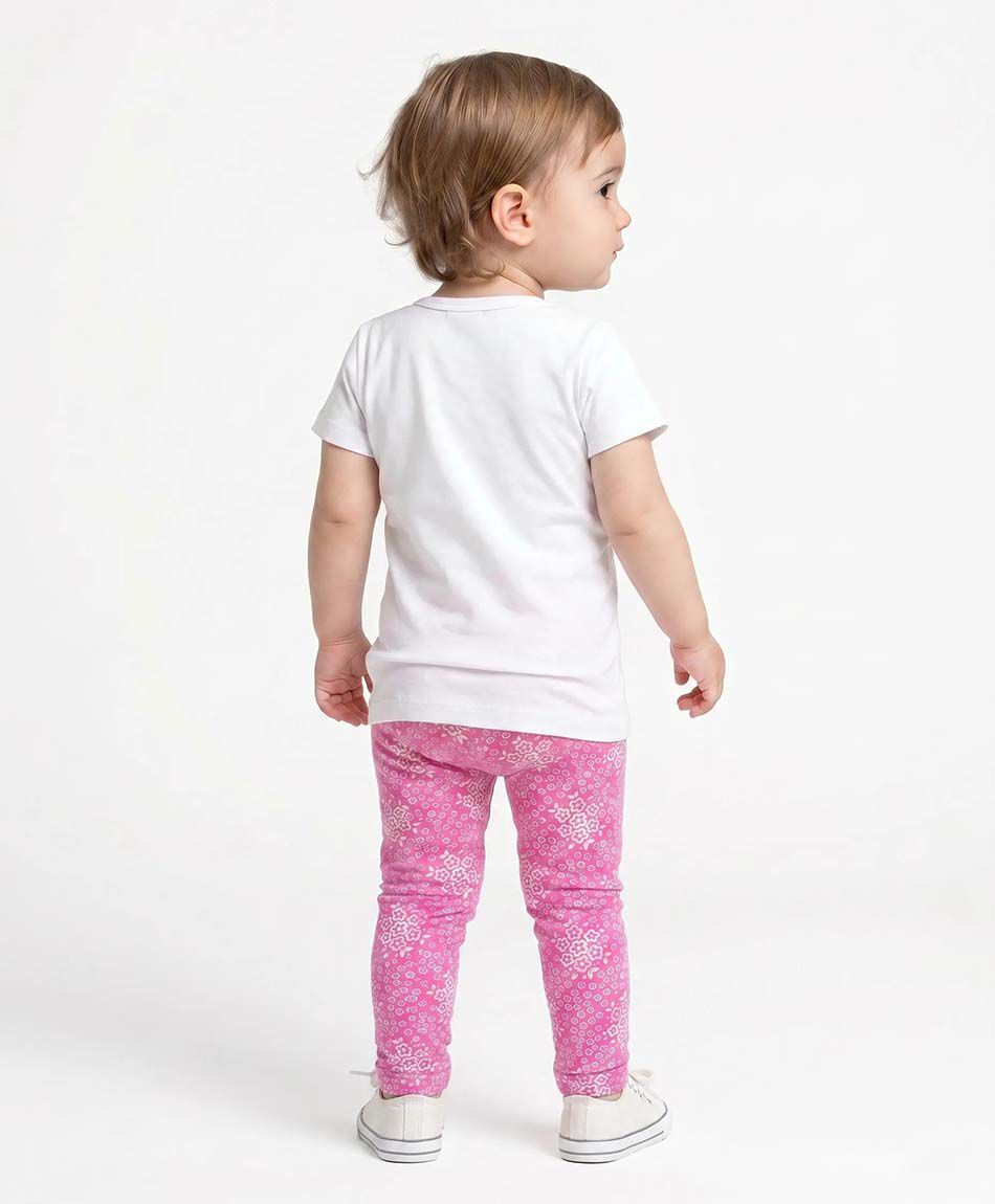 Leggins beb&eacute; floreada