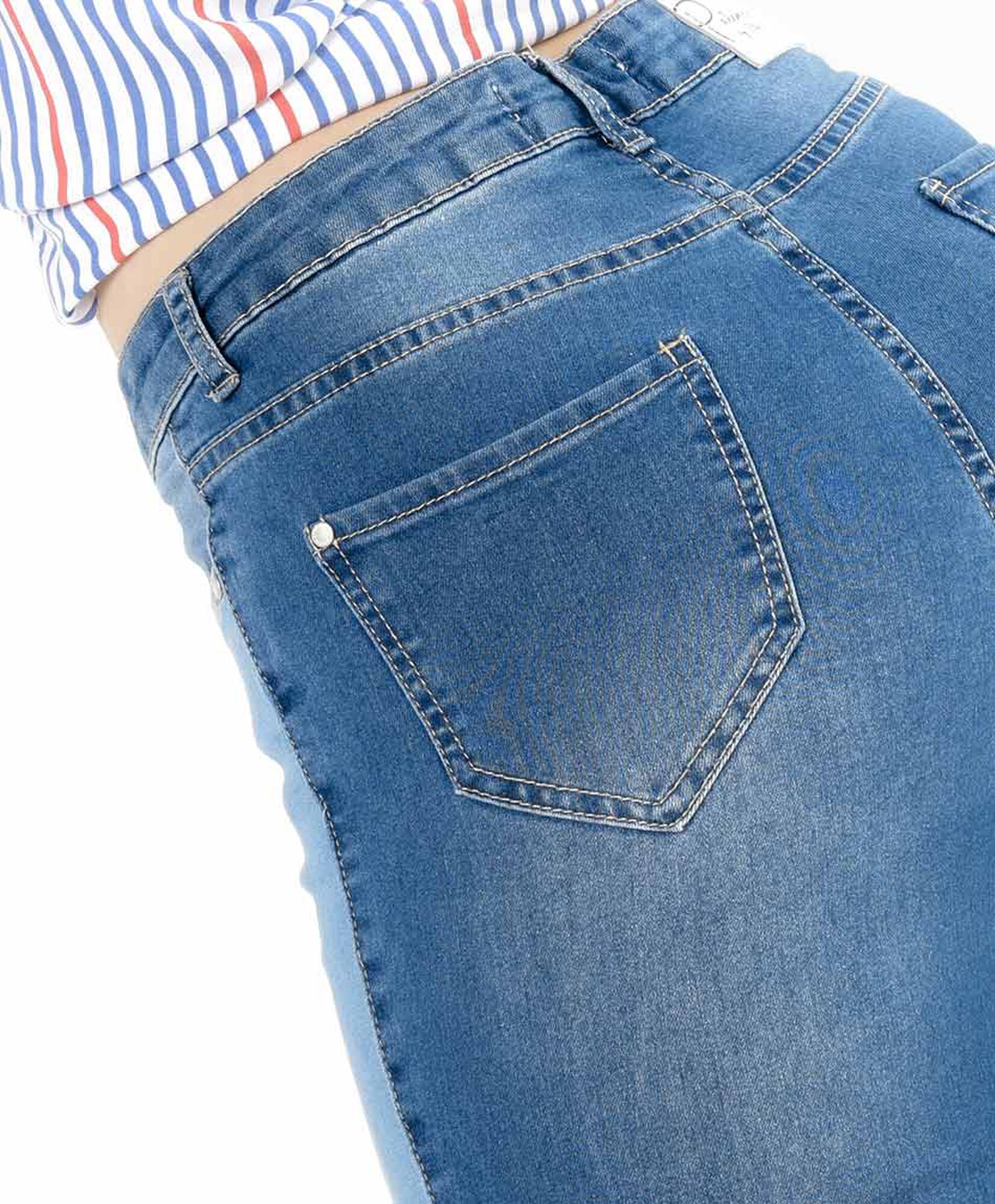 Jeans mujer patchwork flare Jeans mujer patchwork flare