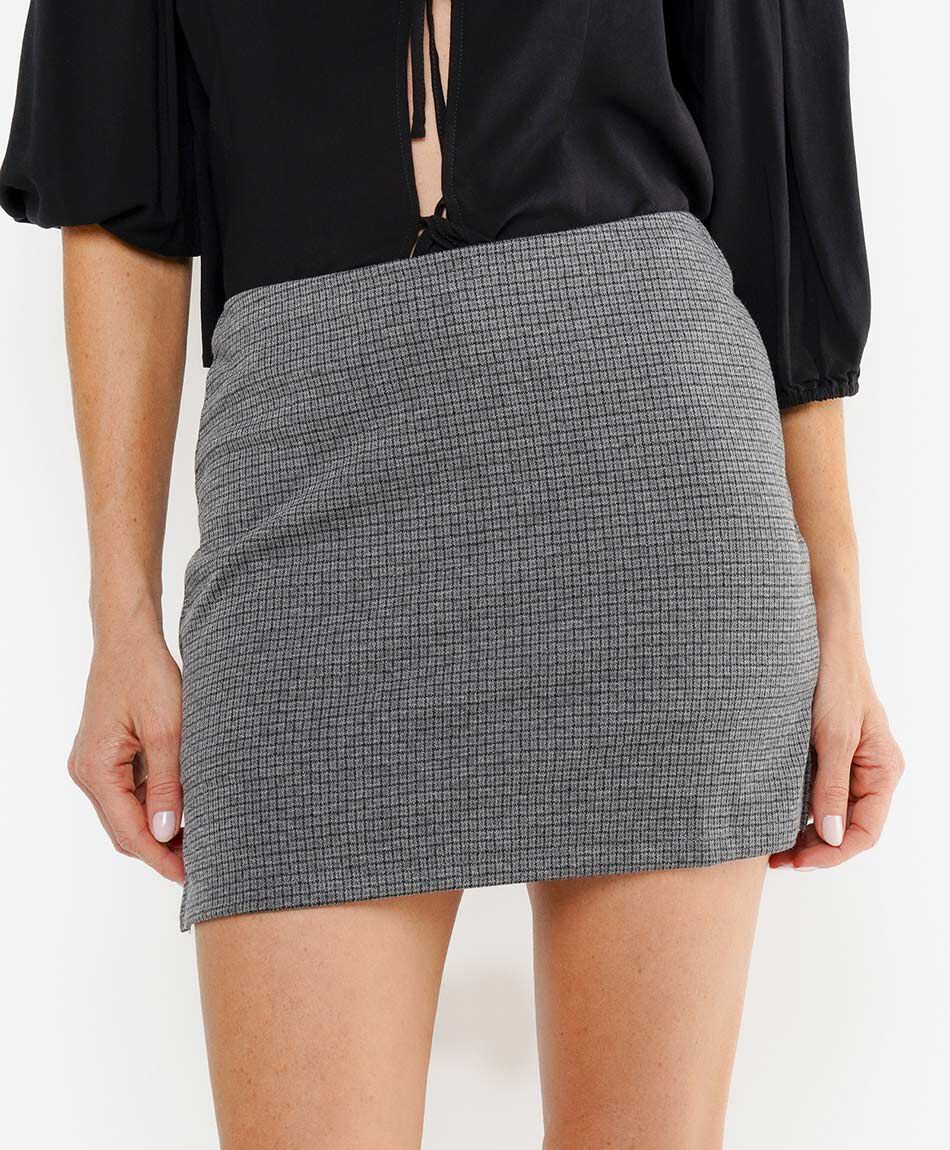 Mini falda mujer cuadritos