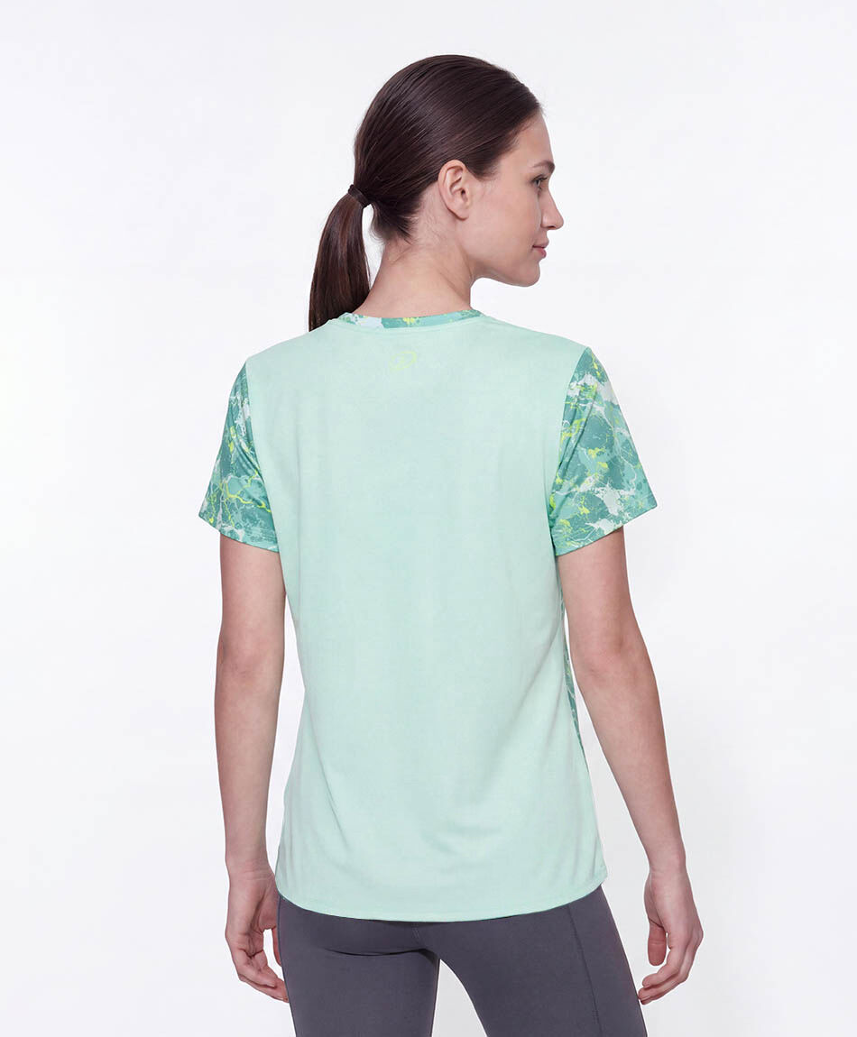 Polera deportiva mujer dise&ntilde;o olas