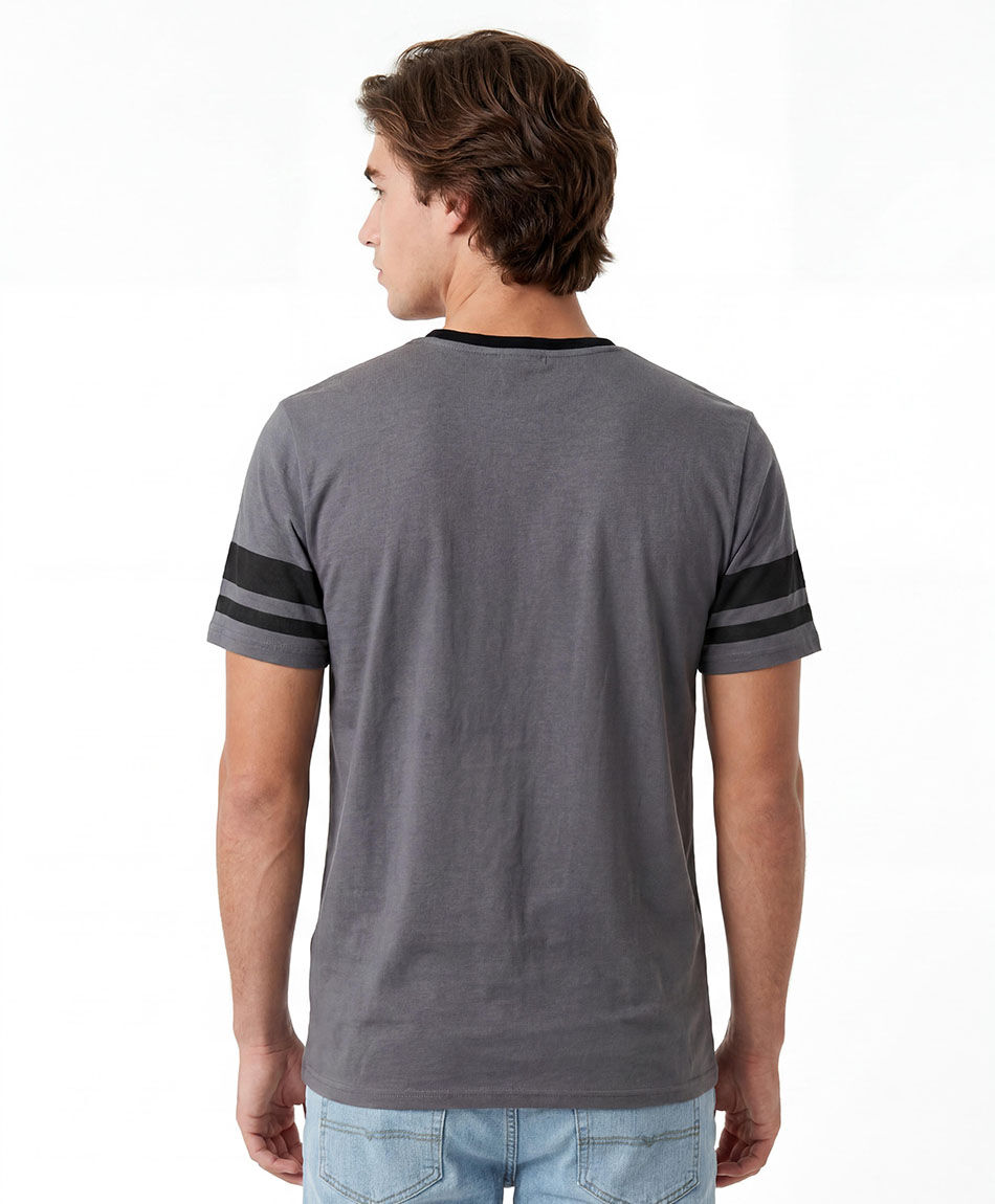 Polera hombre l&iacute;neas mangas