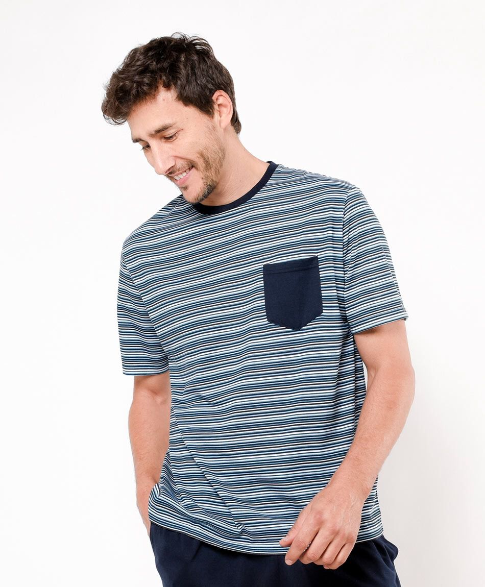Pijama hombre rayado