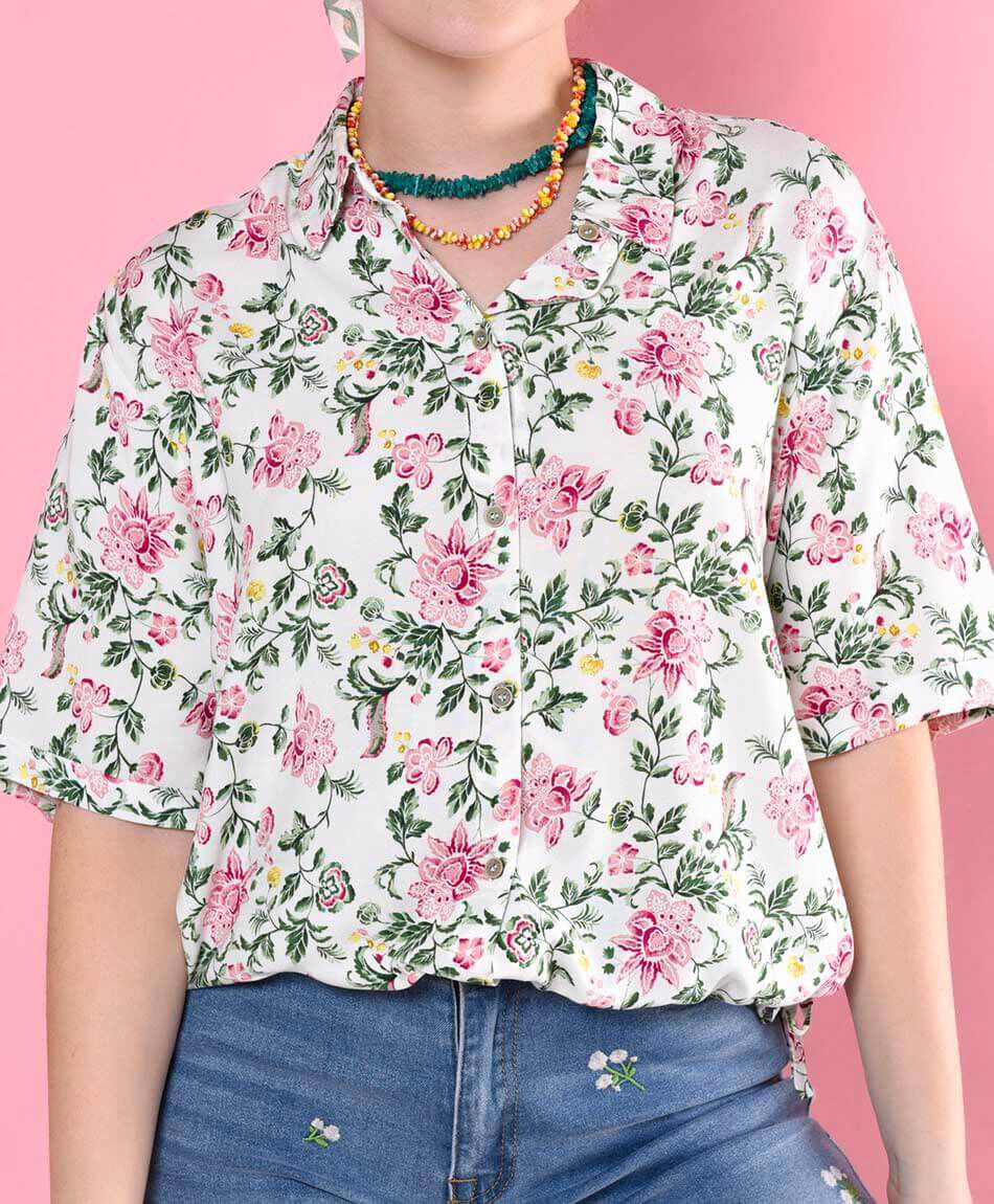 Blusa manga corta
