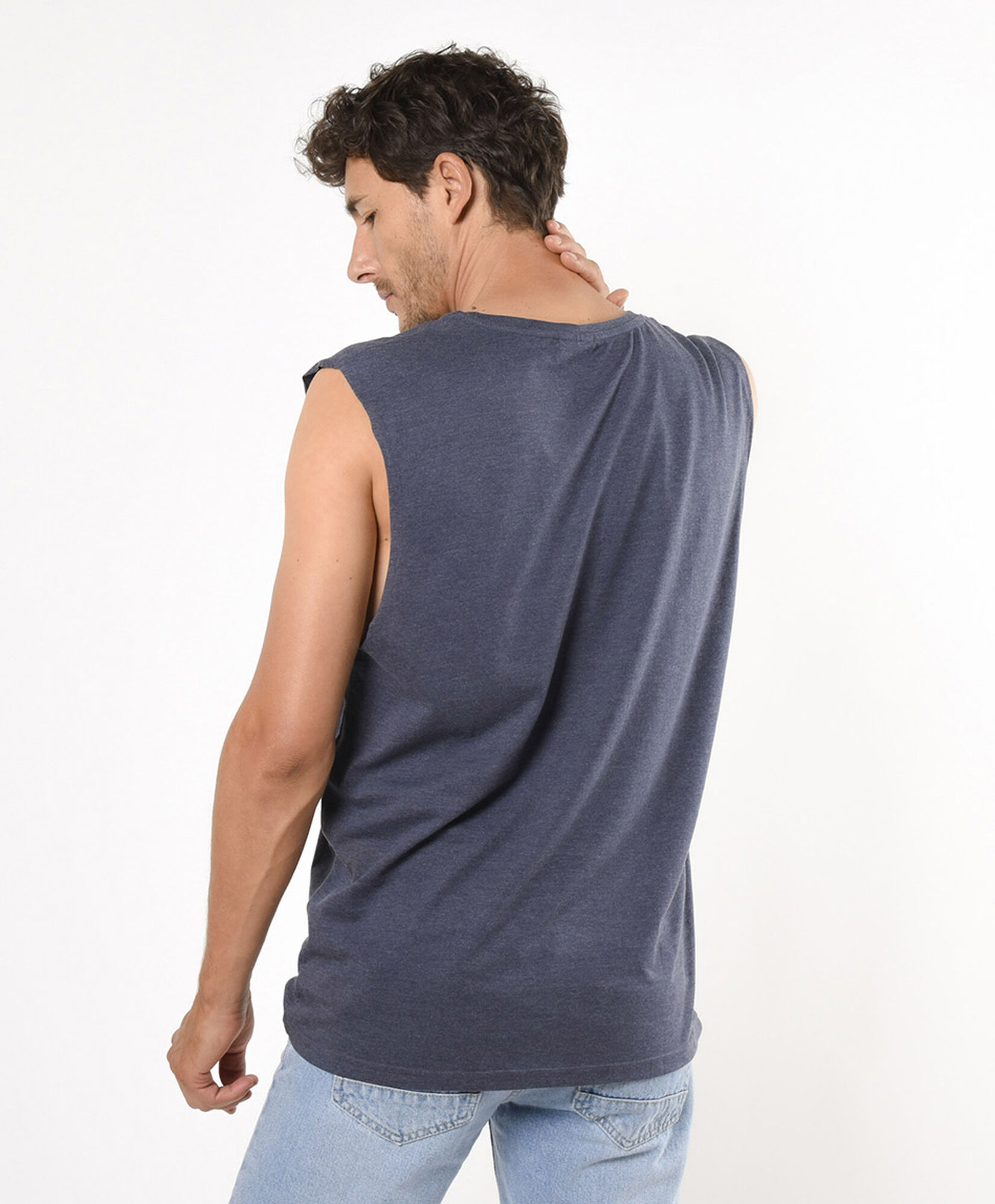 Polera hombre frase sin mangas Polera hombre frase sin mangas
