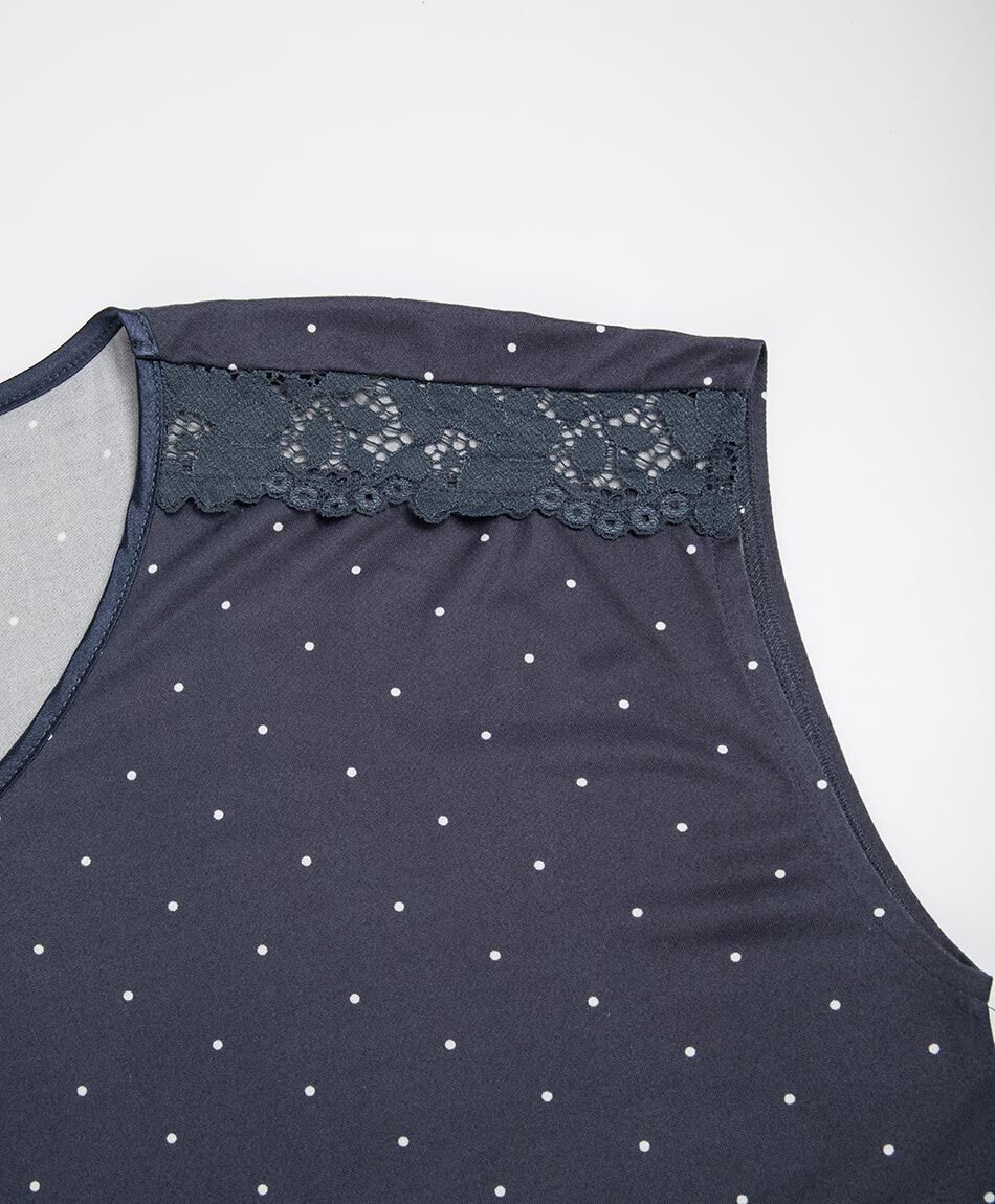 Pijama mujer capri lunares