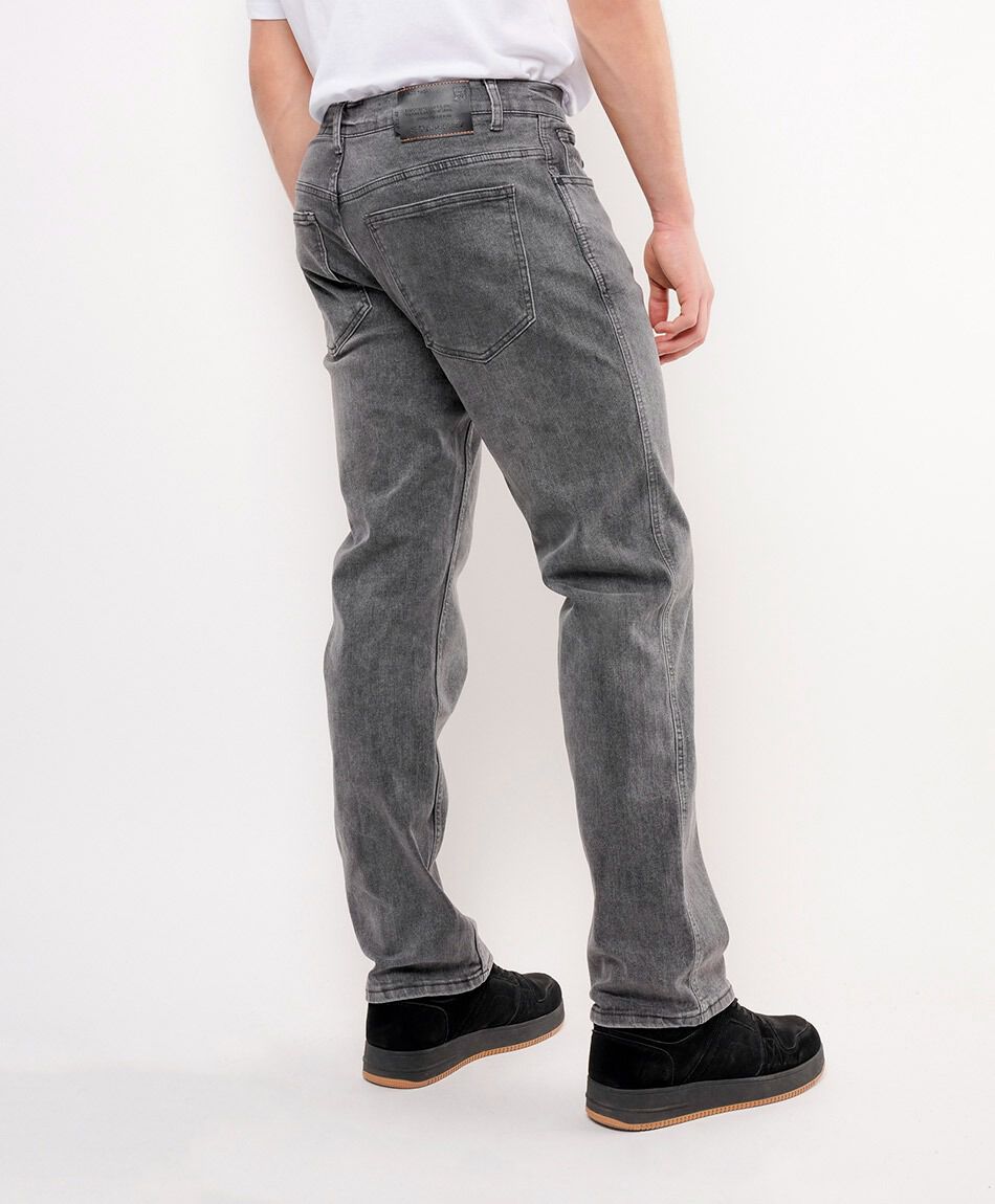 Jeans hombre gris casual