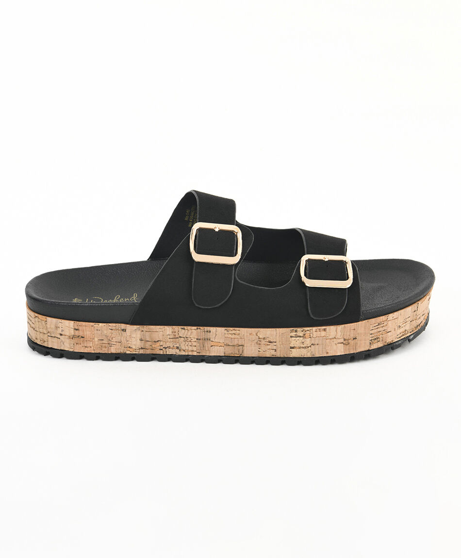 Sandalia mujer hebillas