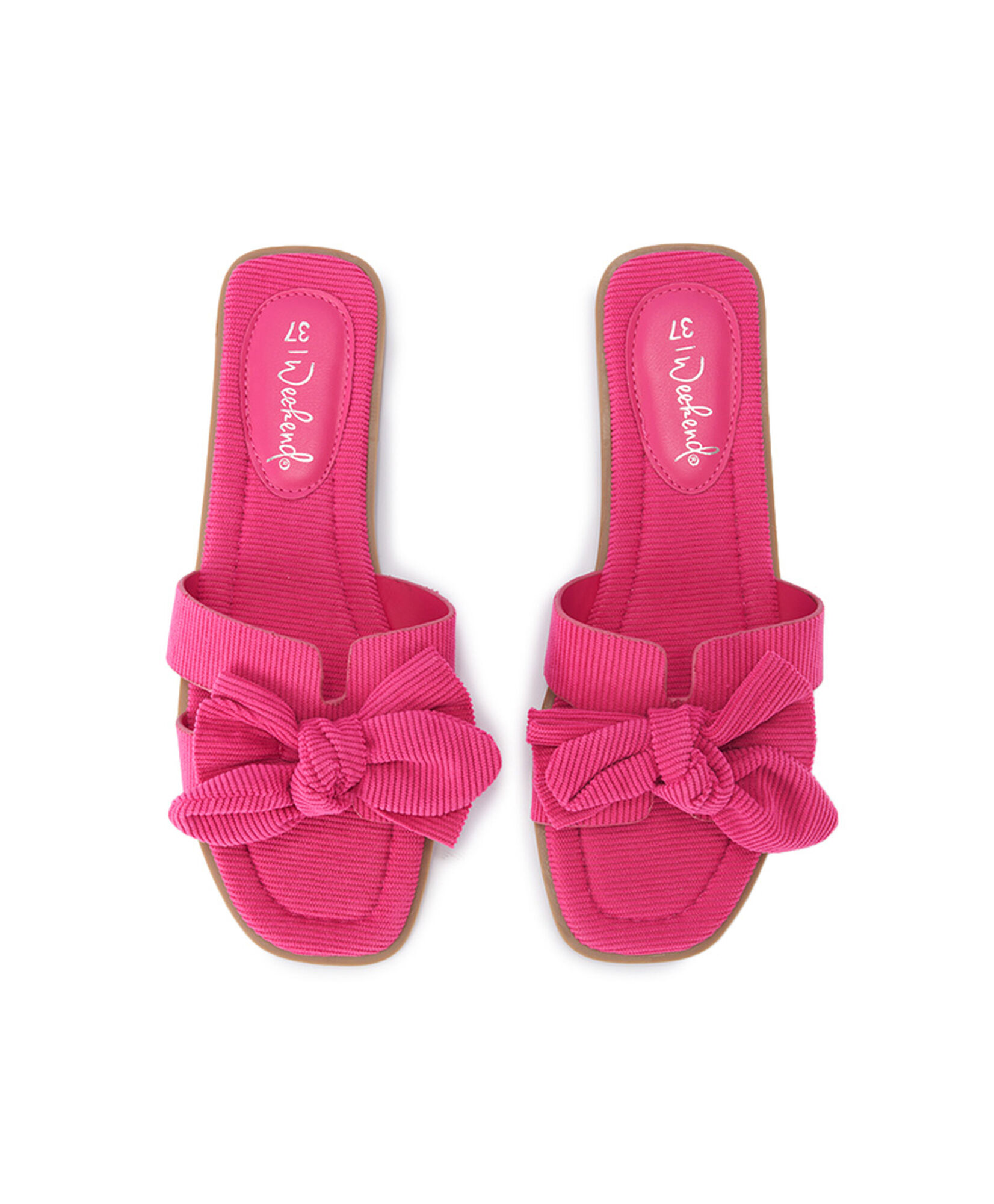 Sandalia mujer plana cinta fucsia Sandalia mujer plana cinta fucsia