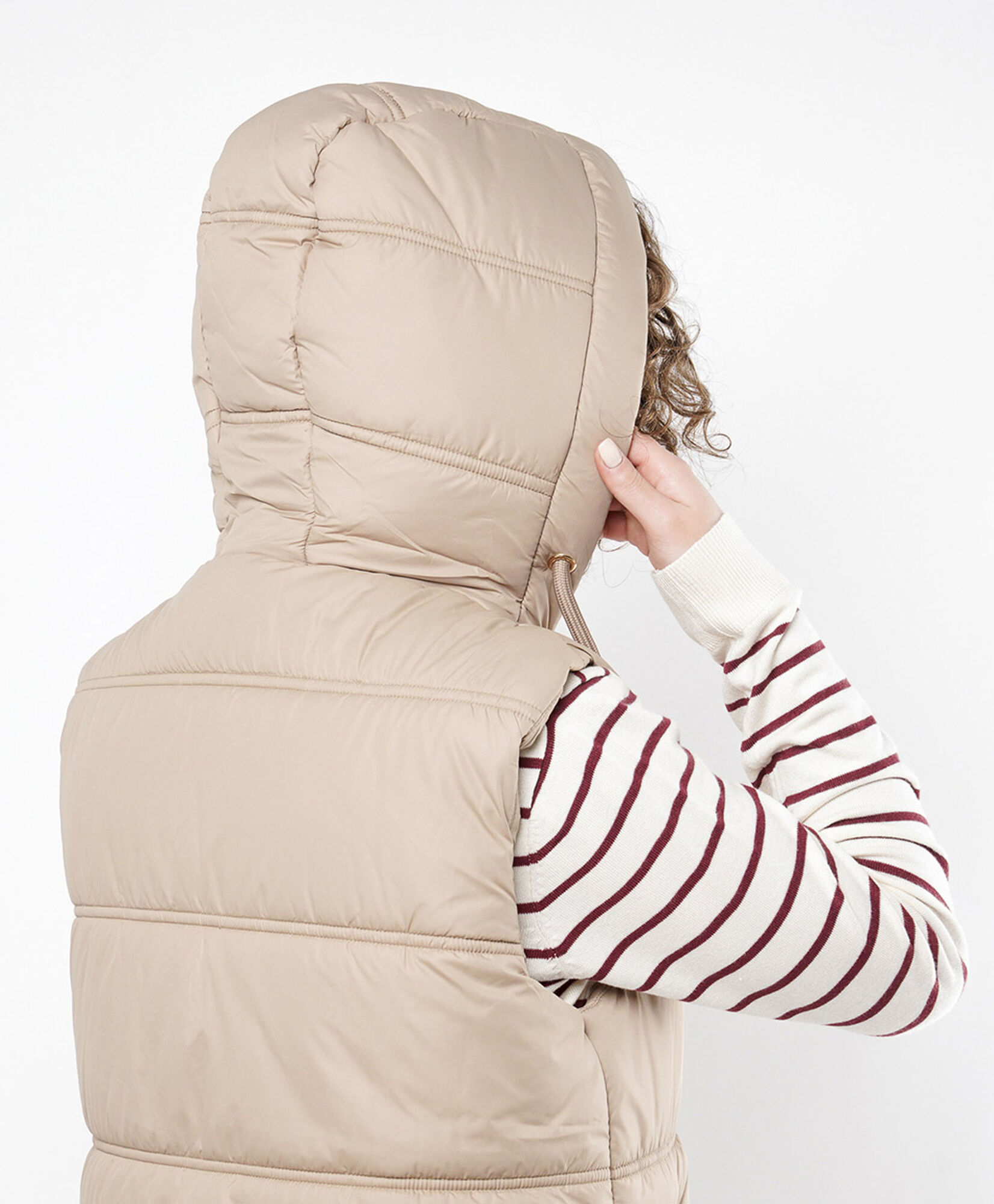 Parka mujer sin mangas capucha Parka mujer sin mangas capucha