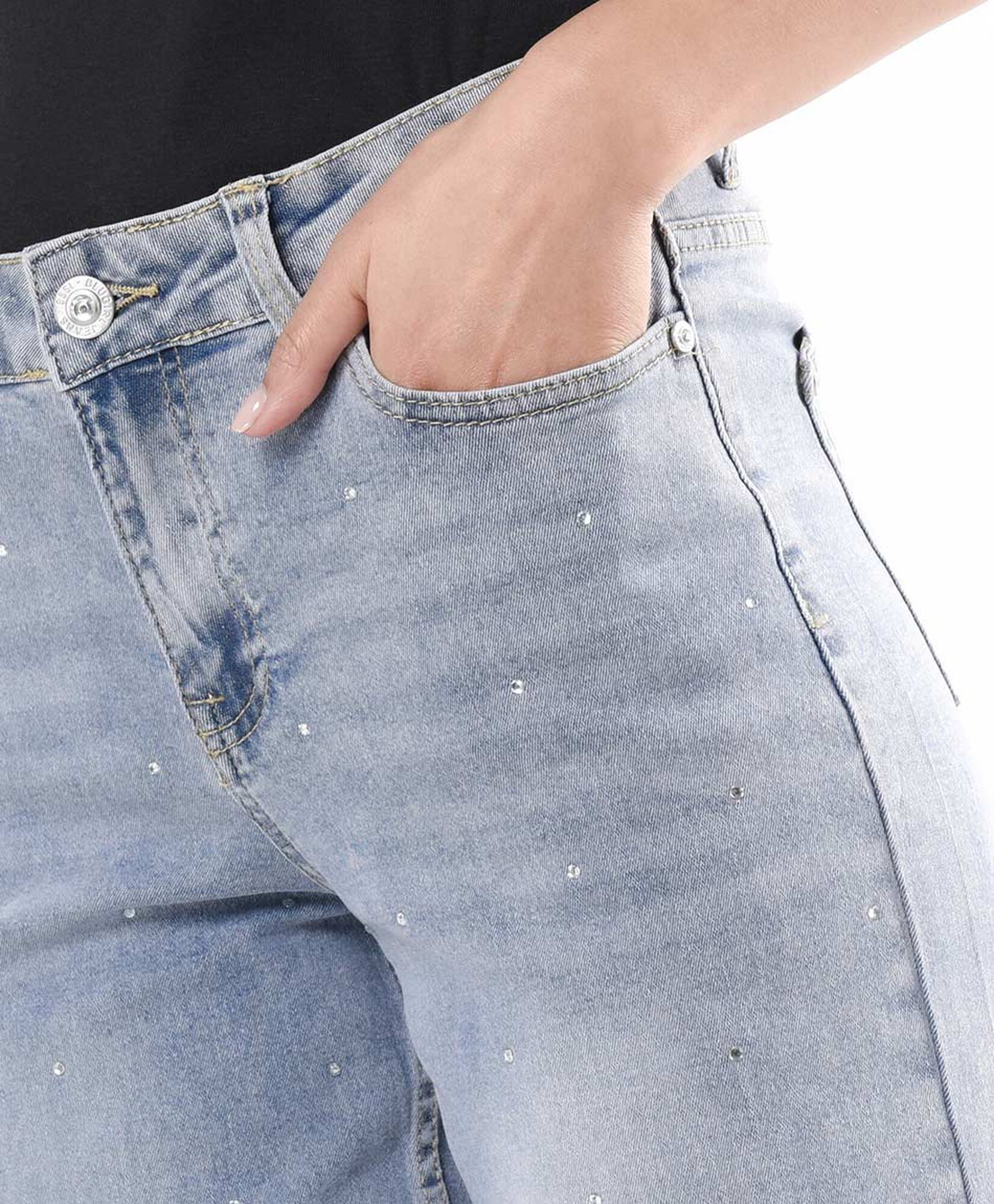 Jeans mujer brillos wide Jeans mujer brillos wide