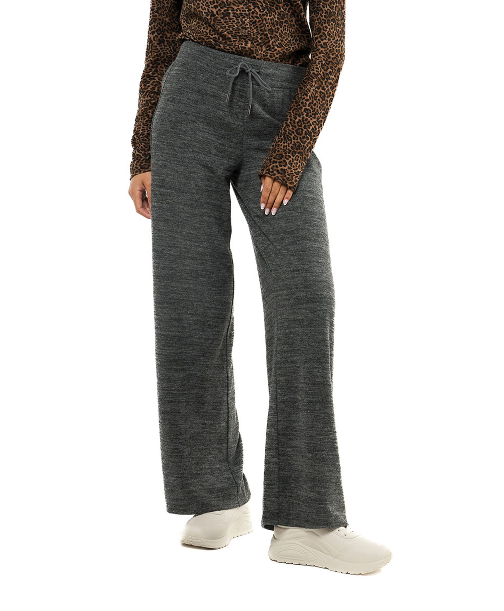 Pantalón mujer jaspeado wide Pantalón mujer jaspeado wide