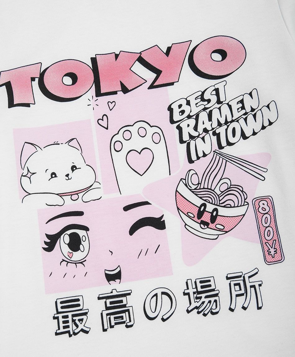 Polera ni&ntilde;a manga larga blanca