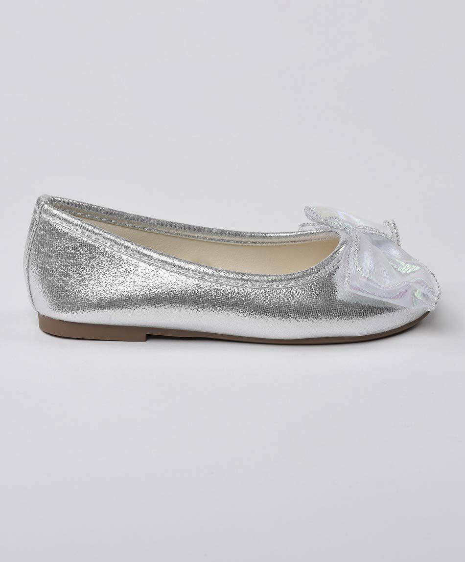 Ballerina infantil plateada