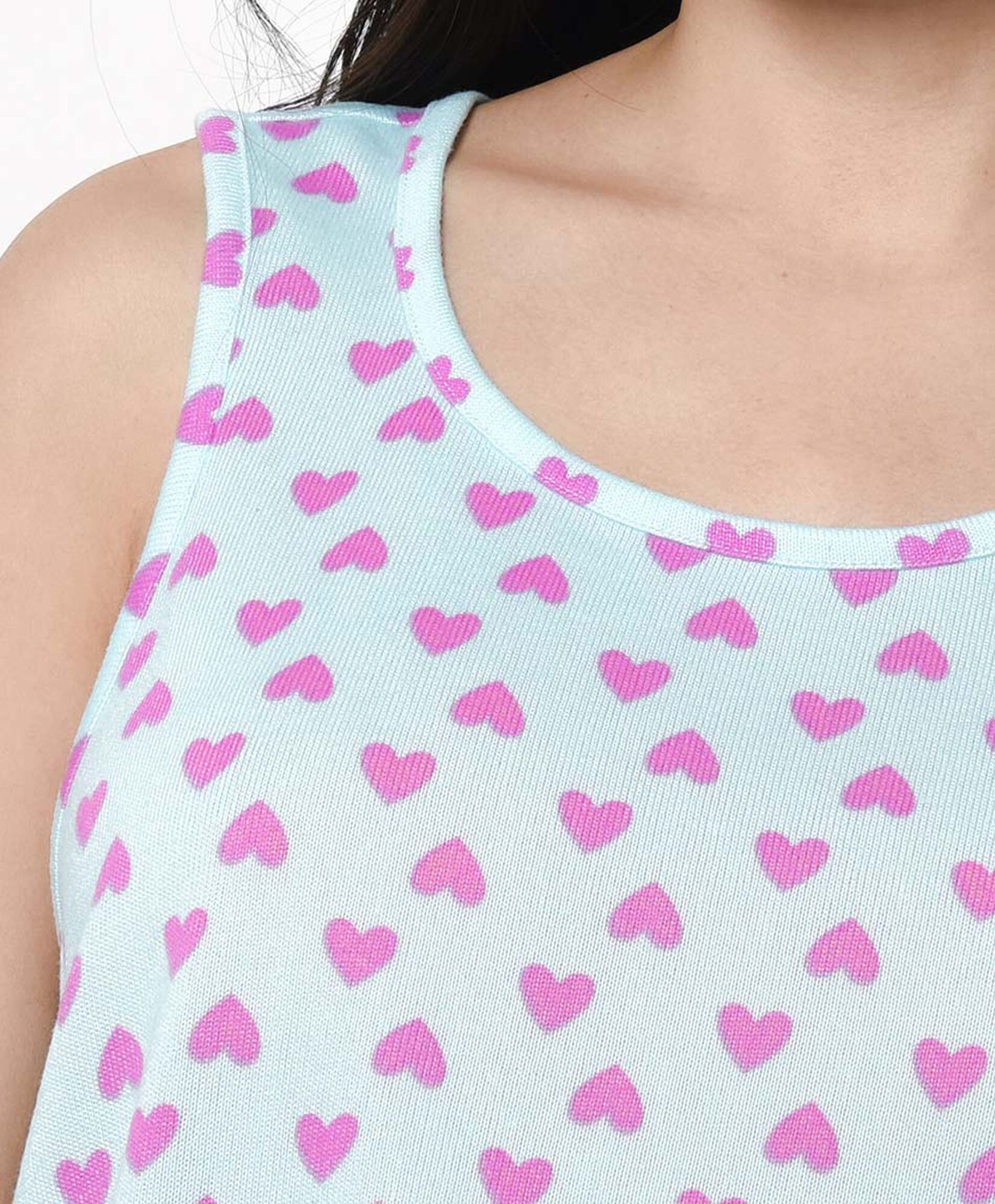 Pijama mujer short corazones Pijama mujer short corazones