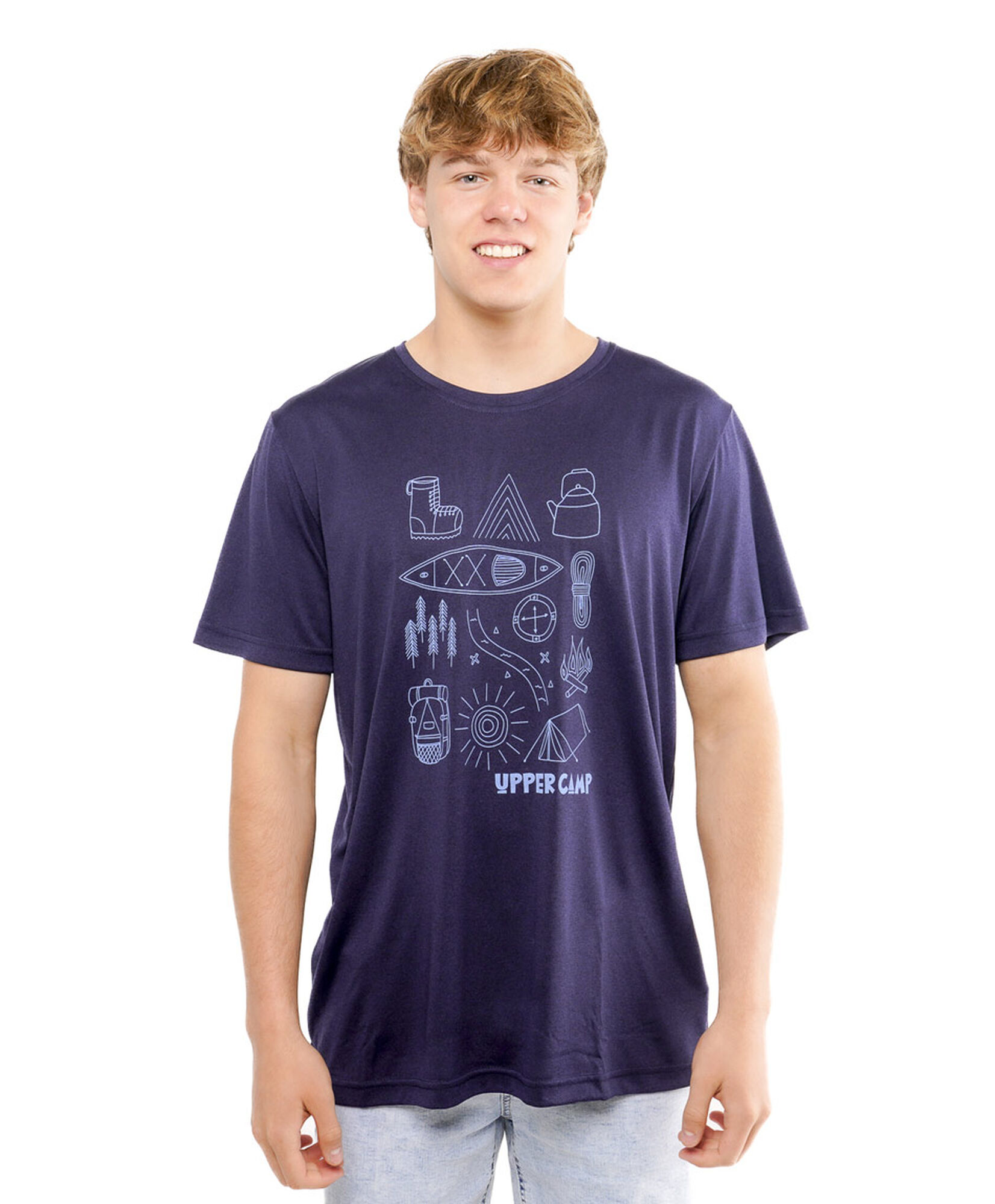 Polera hombre dry fit print camp Polera hombre dry fit print camp