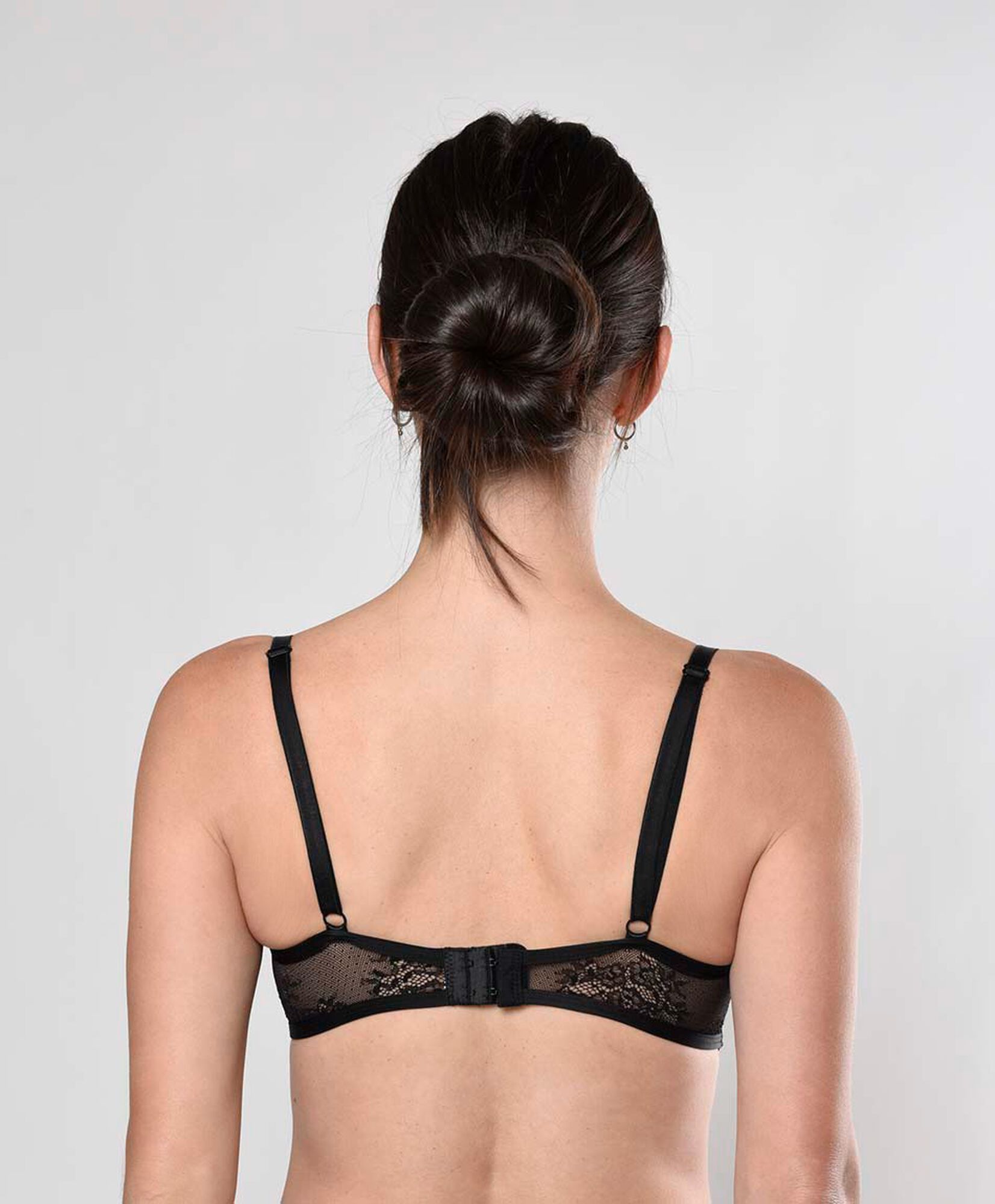 Bralette mujer malla floreada escote en v Bralette mujer malla floreada escote en v