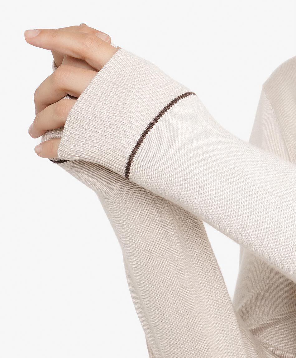 Sweater mujer beige classic