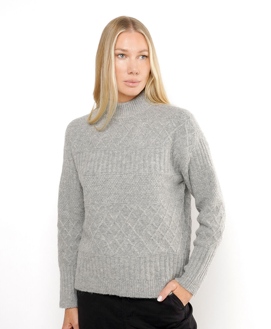 Sweater mujer melange dise&ntilde;o&nbsp;