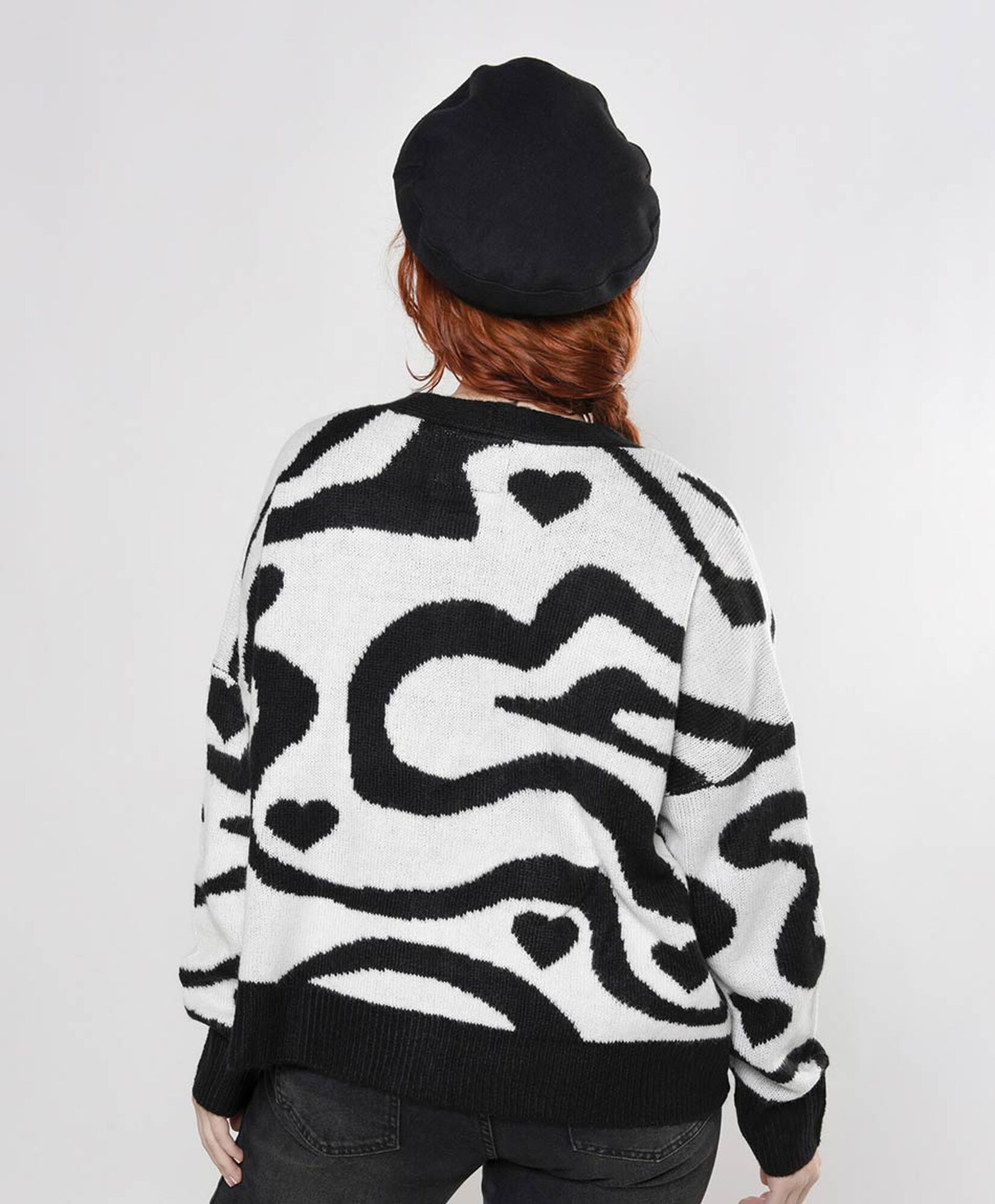 Cardigan mujer animal print corto Cardigan mujer animal print corto
