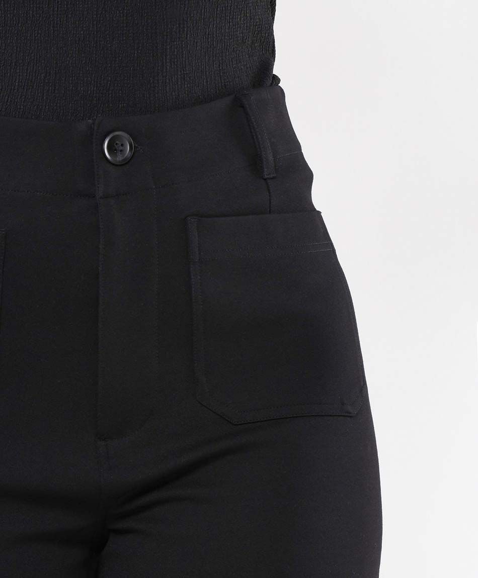 Pantal&oacute;n mujer bolsillo frontal tiro alto 