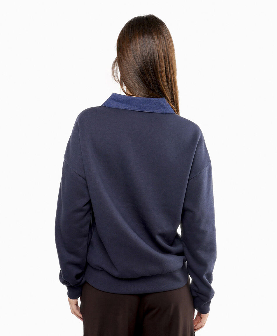 Poler&oacute;n mujer cuello polo