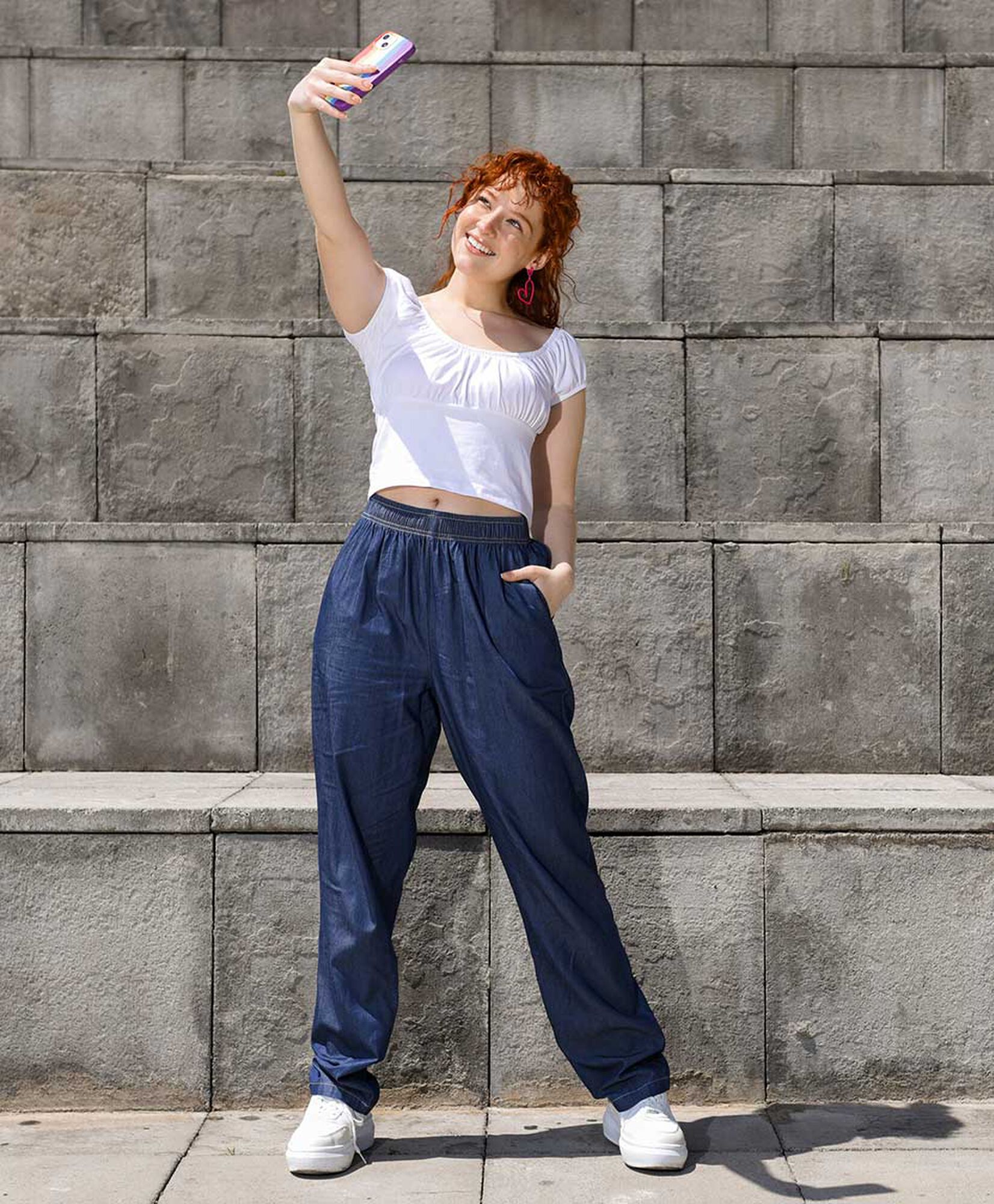 Pantalón mujer denim comfy Pantalón mujer denim comfy