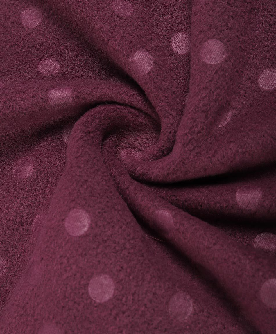 Pijama mujer polar lunares burdeo