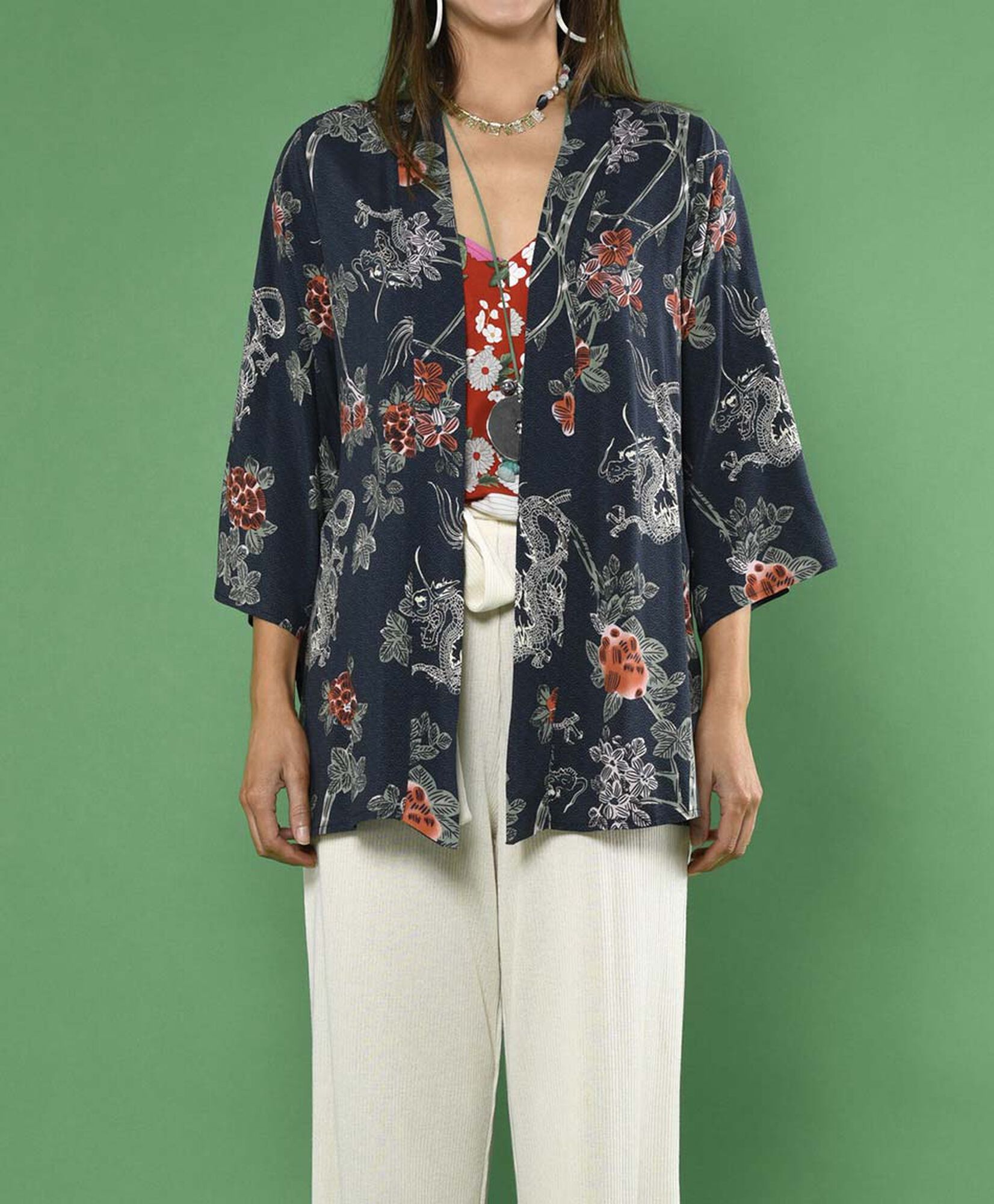 Kimono manga al codo Kimono manga al codo