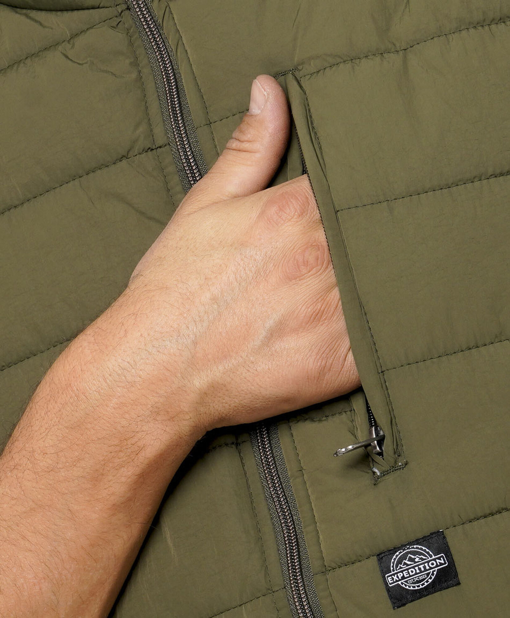 Parka hombre sin mangas estilo pescador Parka hombre sin mangas estilo pescador