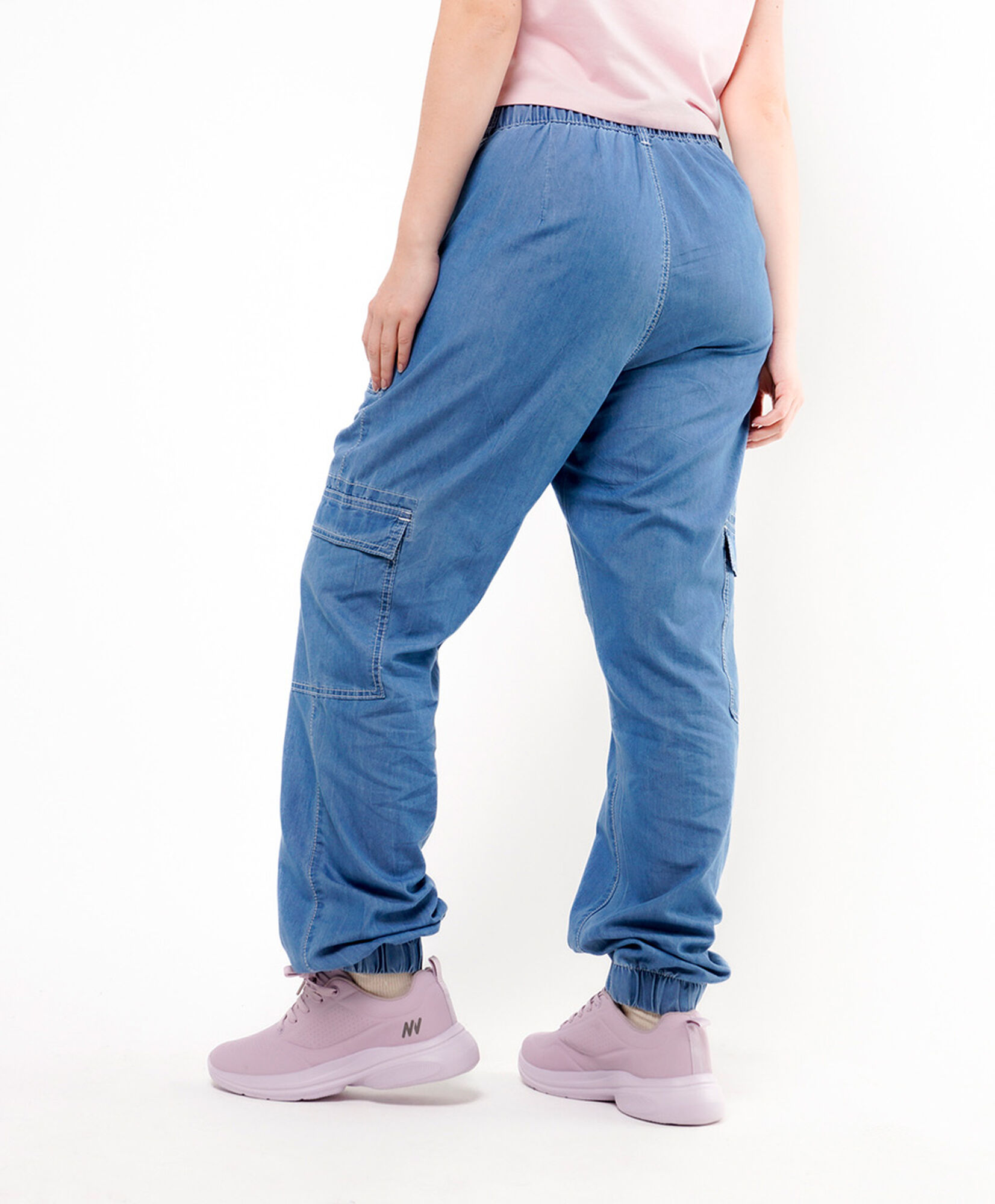 Pantalón mujer tencel cargo Pantalón mujer tencel cargo