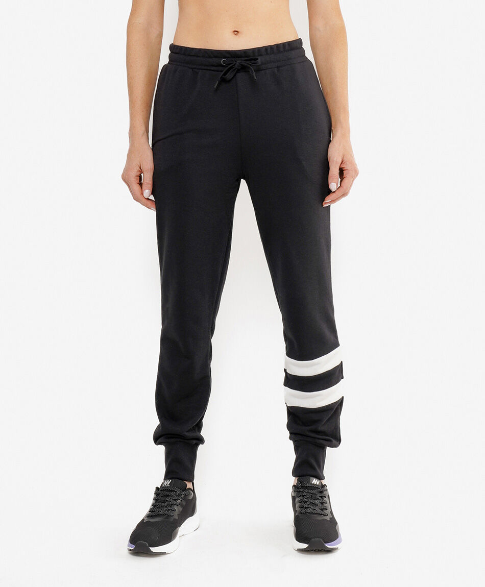 Pantal&oacute;n de buzo mujer franjas skinny fit