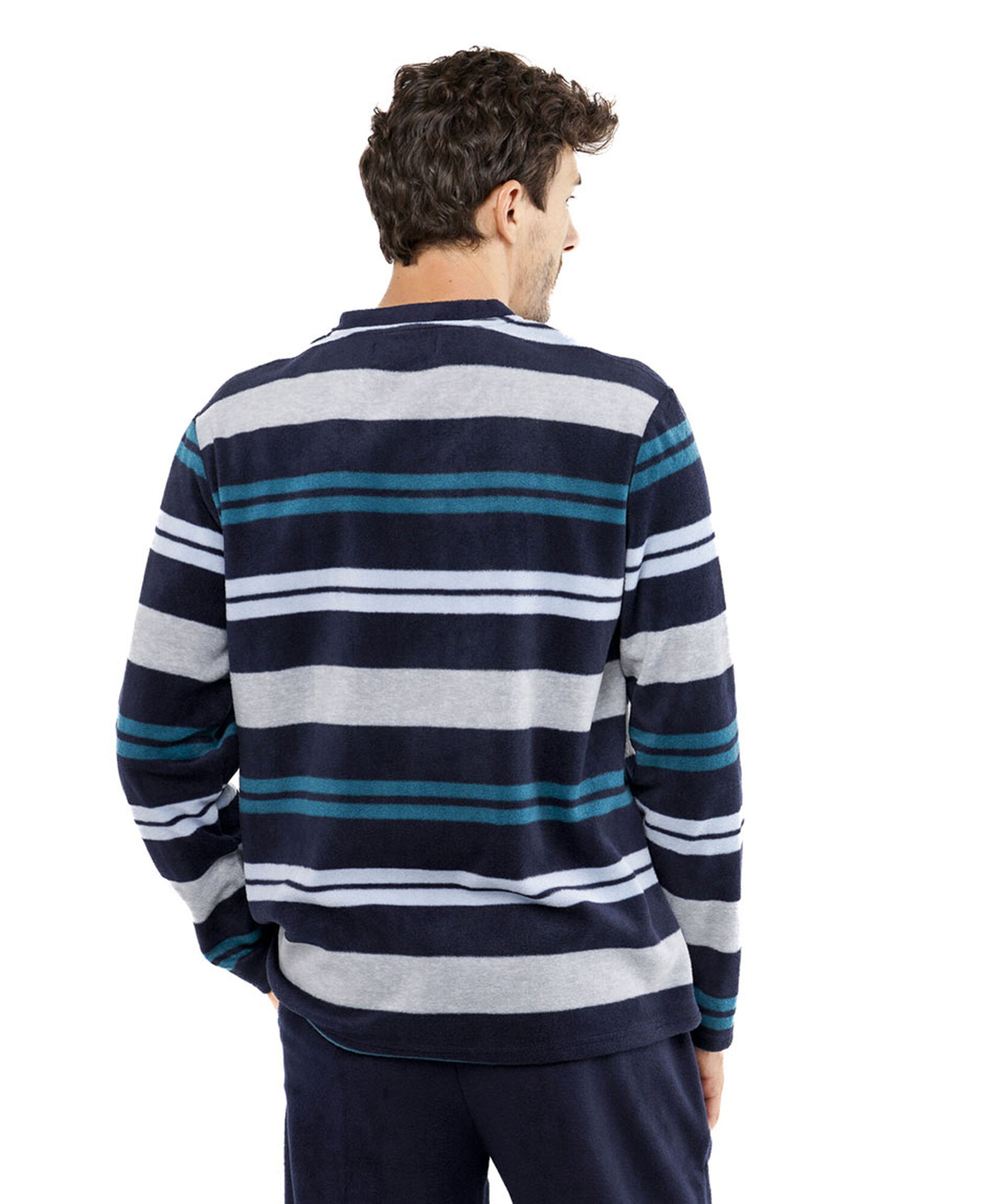 Pijama hombre polar rayas colores Pijama hombre polar rayas colores